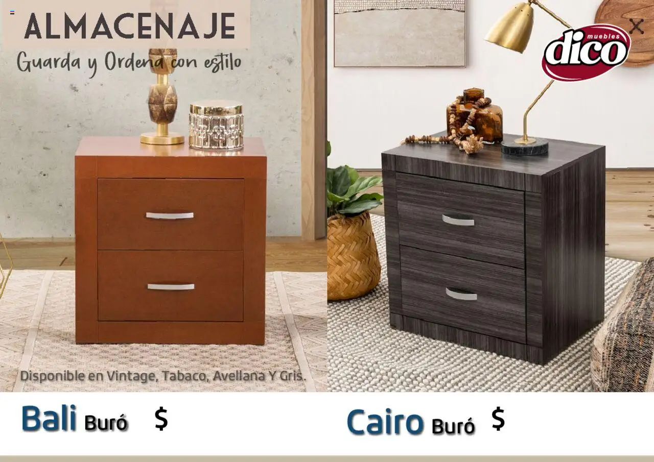 Nuevas ofertas de Muebles Dico válidas en toda la República Mexicana desde el 12.02.2025. ¡Encuentra las mejores ofertas en Muebles Dico catálogo Almacenaje! | Página: 8 | Productos: Buró