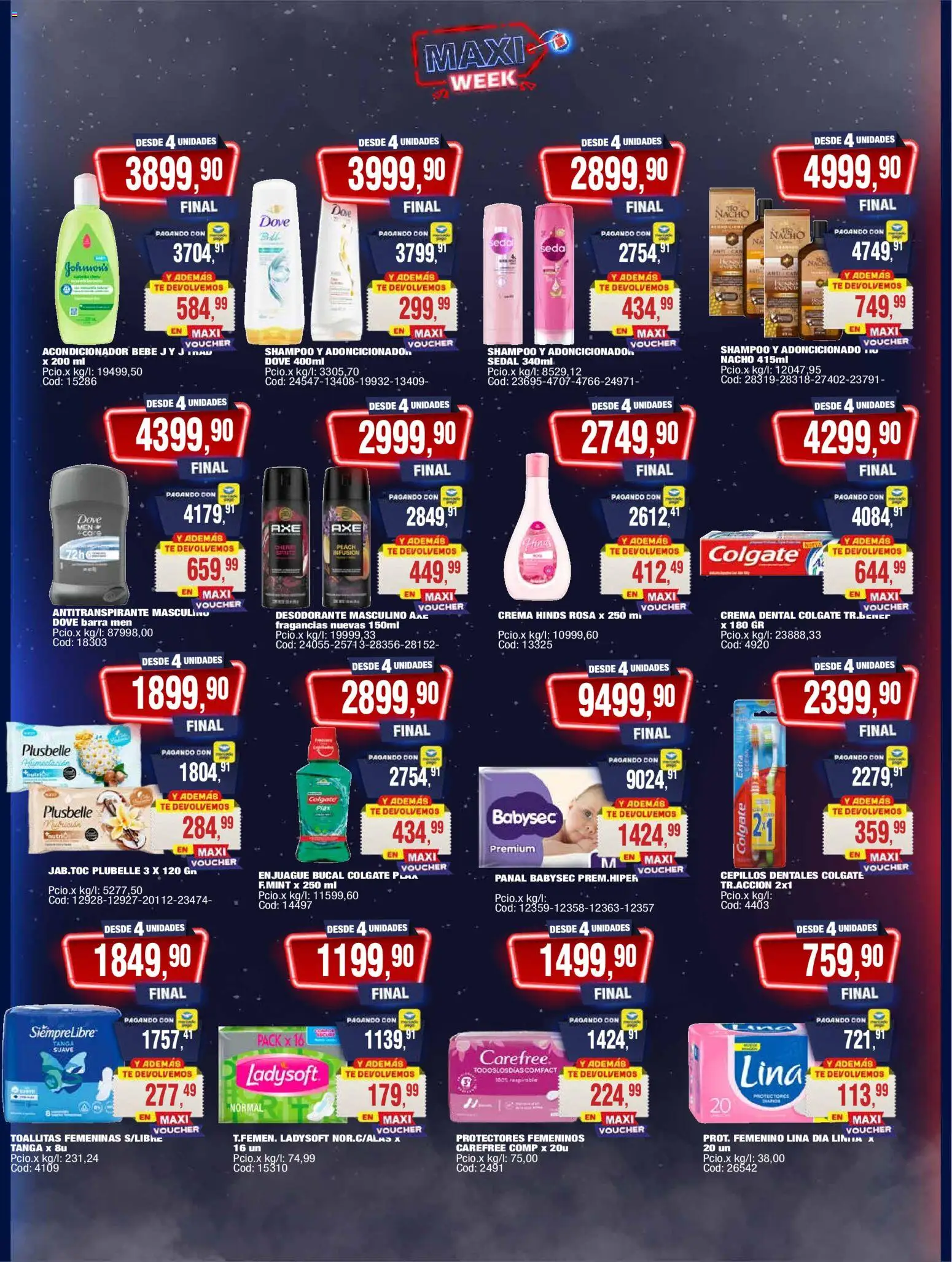 Maxiconsumo ofertas │ válido desde el 10.11.2025 | Página: 10 | Productos: Acondicionador, Desodorante, Antitranspirante, Té