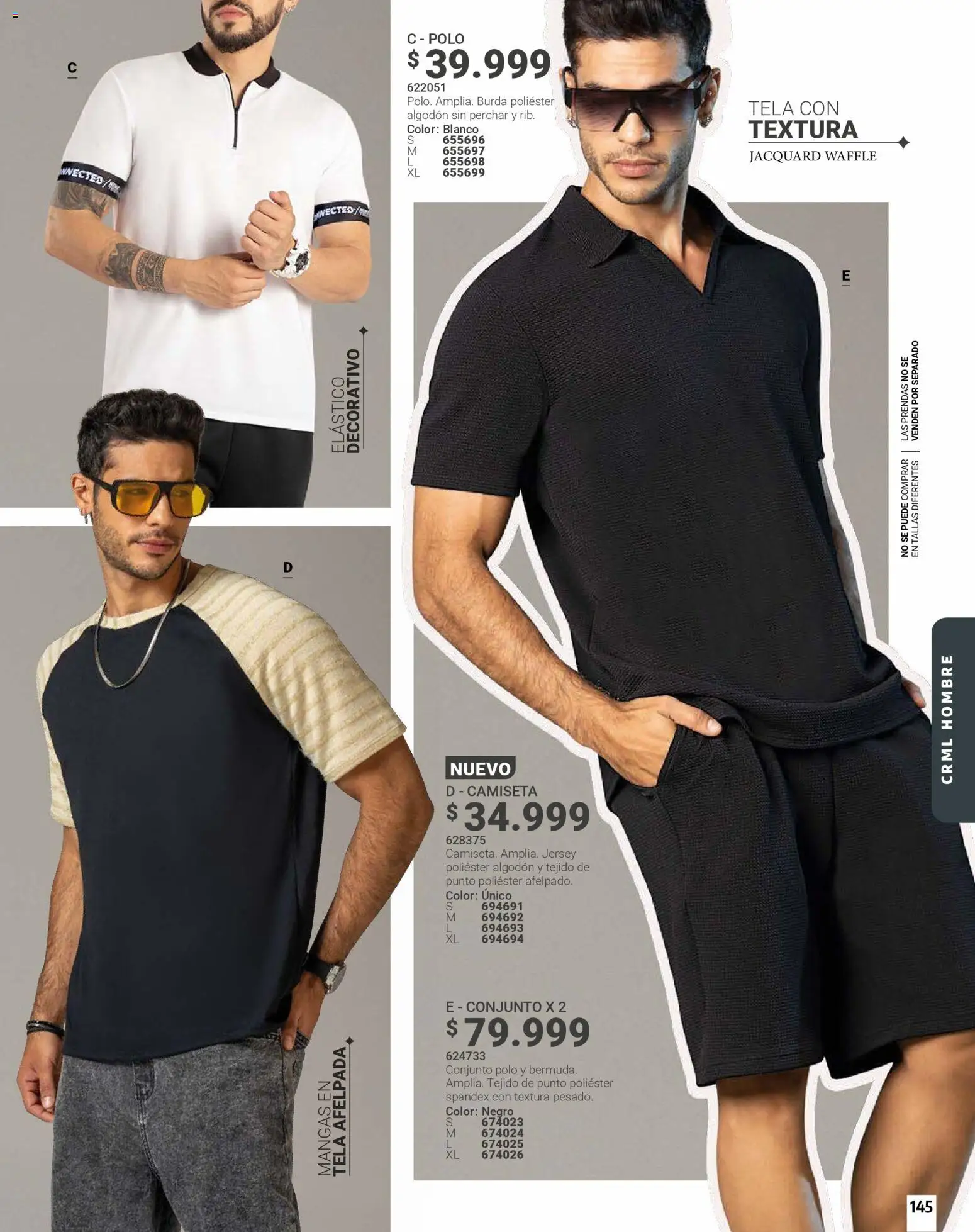 Carmel revista - valida desde el 01.01.2026 | Página: 145 | Productos: Algodón, Camiseta, Conjunto