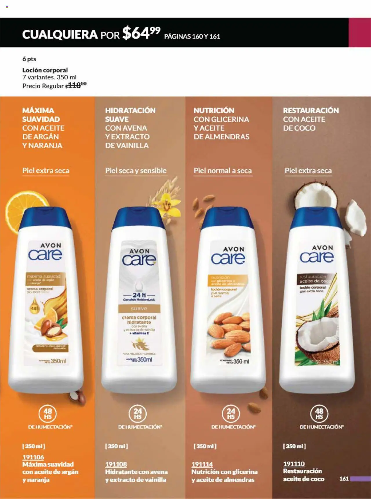 Nuevas ofertas de AVON válidas en toda la República Mexicana desde el 09.08.2025. ¡Encuentra las mejores ofertas en AVON - Campaña 13 2025! | Página: 171 | Productos: Avena, Aceite, Loción, Crema corporal