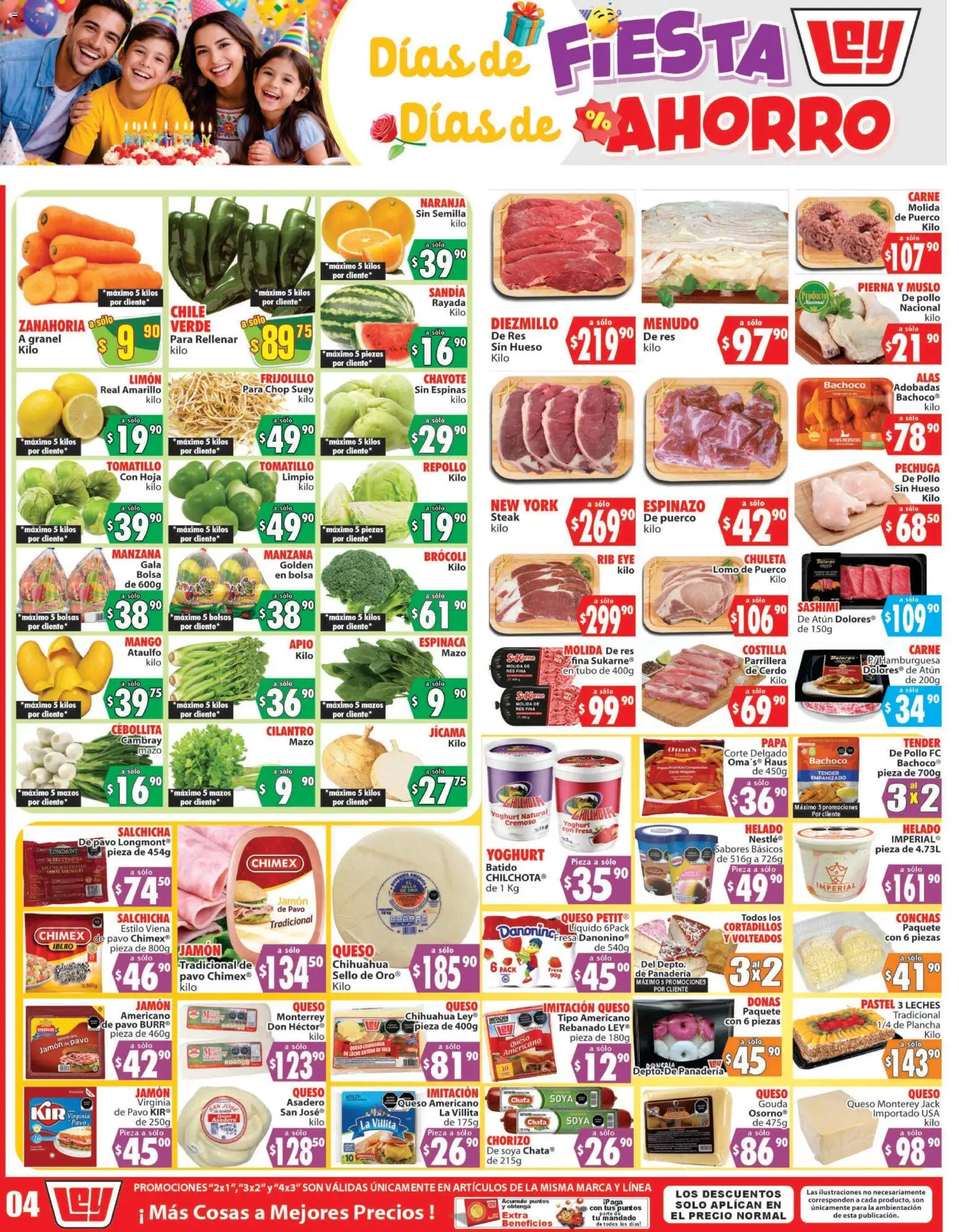 Nuevas ofertas de Casa Ley válidas en toda la República Mexicana desde el 18.04.2026. ¡Encuentra las mejores ofertas en Casa Ley folleto Autoservicio La Paz, BCS! | Página: 1 | Productos: Sandía, Pastel, Helado, Zanahoria