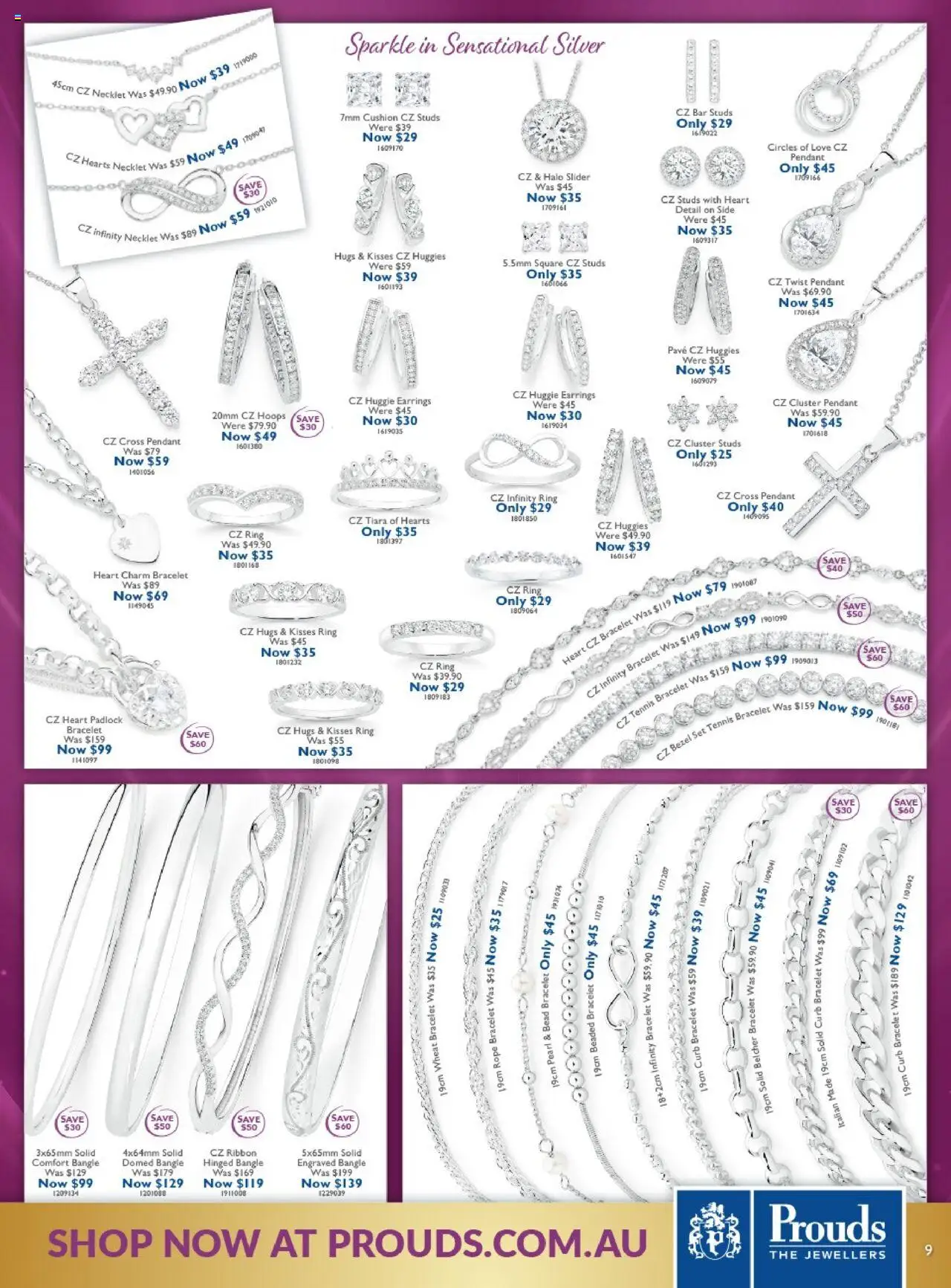 Prouds The Jewellers catalogue - valid from 30.06.2025 | Page: 9 | Products: Cushion, Earrings, Pendant, Wheat