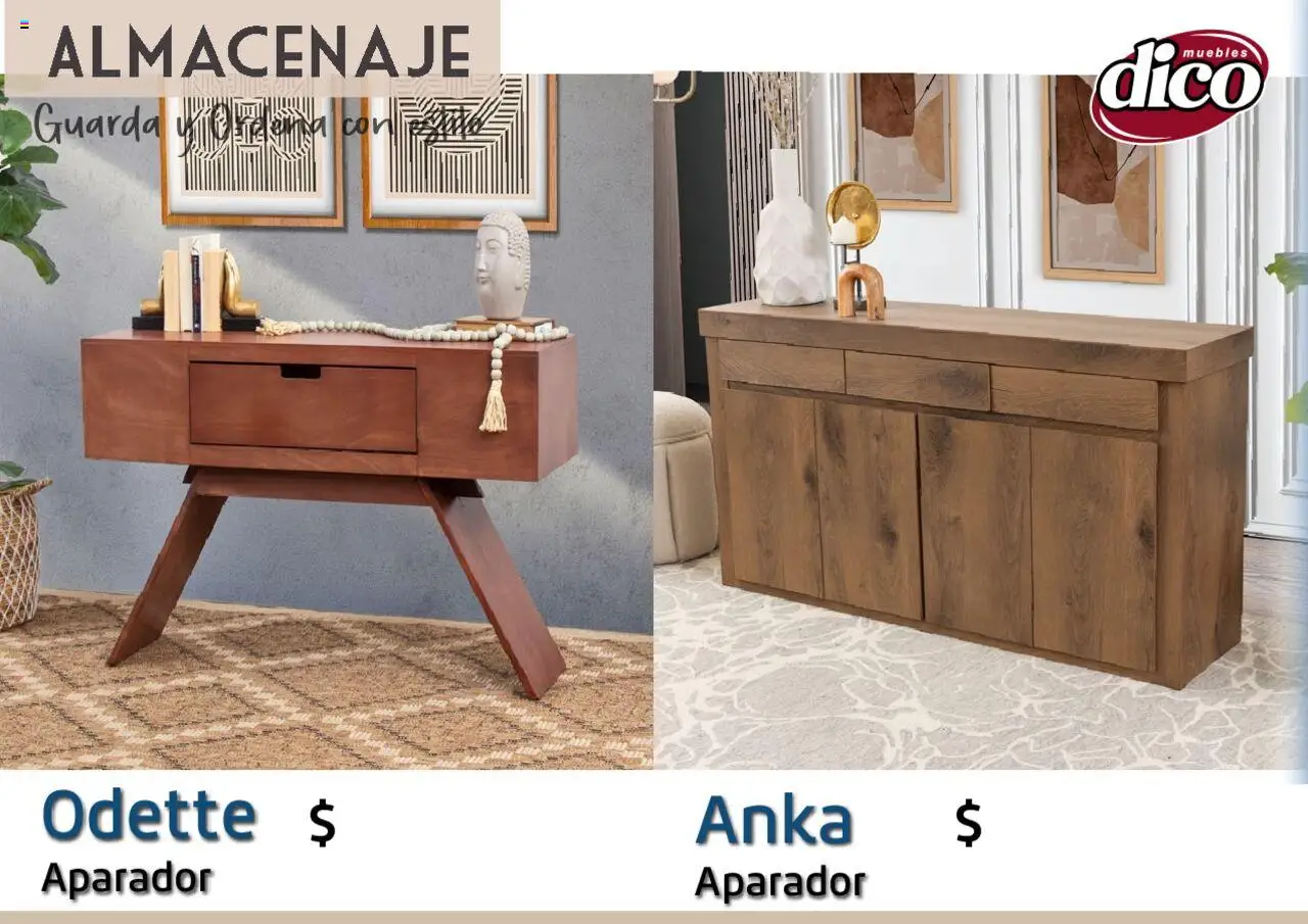 Nuevas ofertas de Muebles Dico válidas en toda la República Mexicana desde el 12.02.2025. ¡Encuentra las mejores ofertas en Muebles Dico catálogo Almacenaje! | Página: 70 | Productos: Aparador