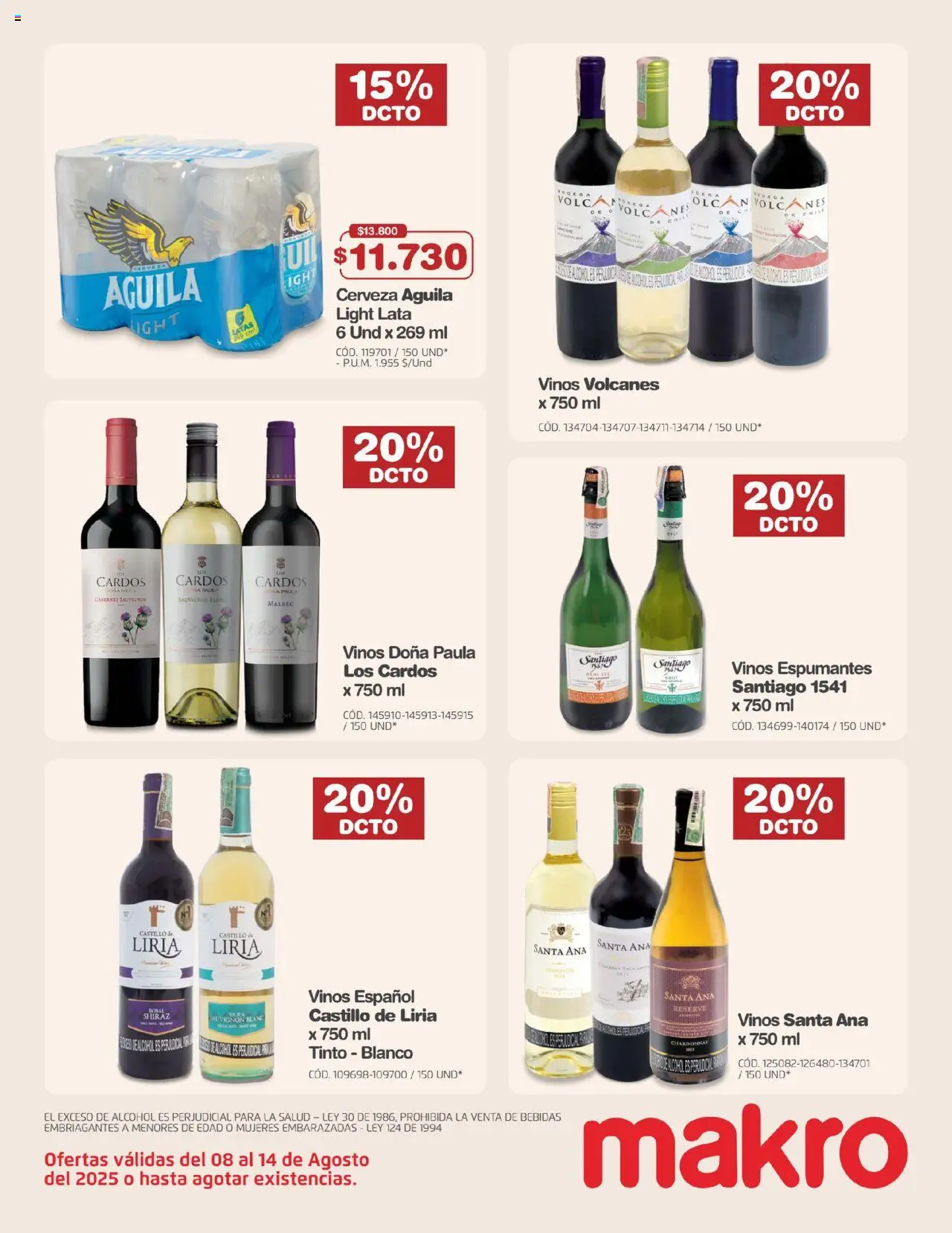 Makro revista - valida desde el 08.08.2025 | Página: 13 | Productos: Tintura, Cerveza