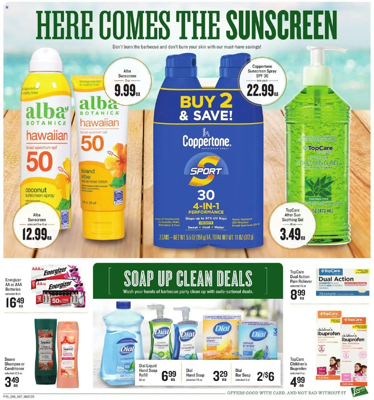 Lowes Foods Weekly Ad - NC - valid from 27.08.2025 | Page: 15 | Products: Grate, Shampoo, Aloe Vera, Bar Soap