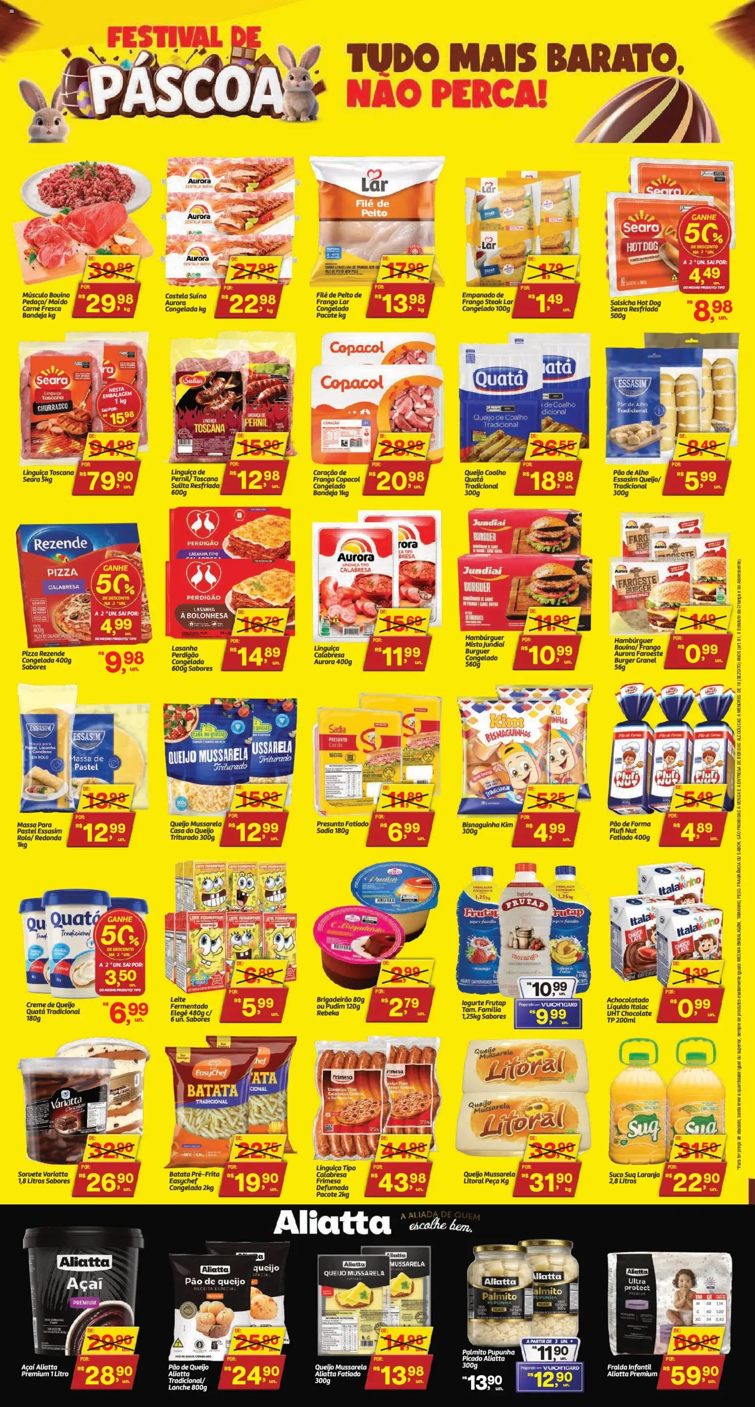 Fort Atacadista Folheto - válido de 21.03.2026 | Página: 3 | Produtos: Salsicha, Pernil, Iogurte, Massa