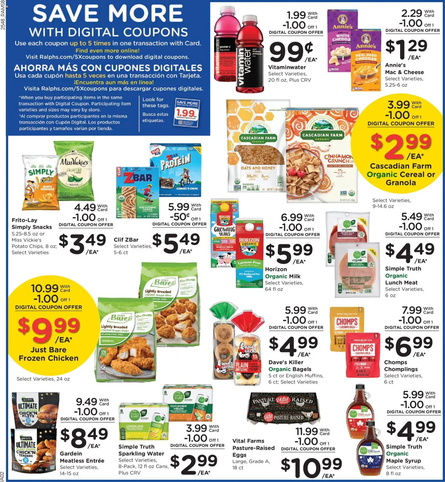 Ralphs Weekly Ad - valid from 02.01.2026 | Page: 7 | Products: Milk, Water, Lemon, Melon