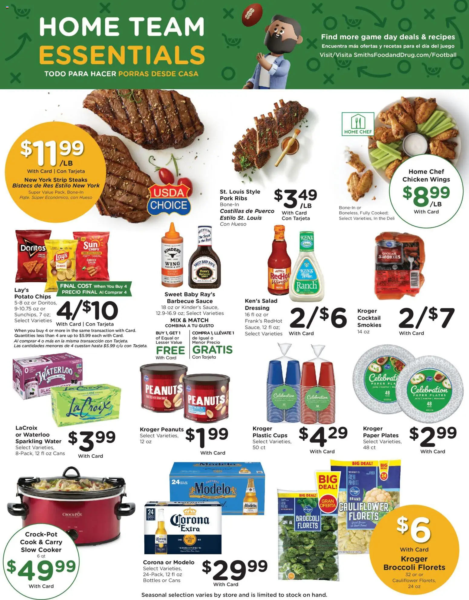 Smith's Weekly Ad - WY - valid from 21.01.2026 | Page: 7 | Products: Pork, Salad, Water, Game