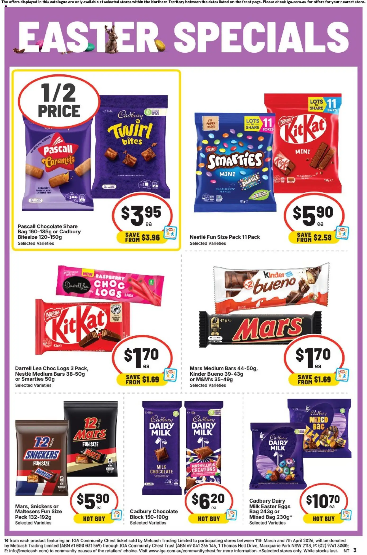 IGA catalogue - valid from 25.03.2026 | Page: 3 | Products: Milk, Dairy, Raspberry, Bag
