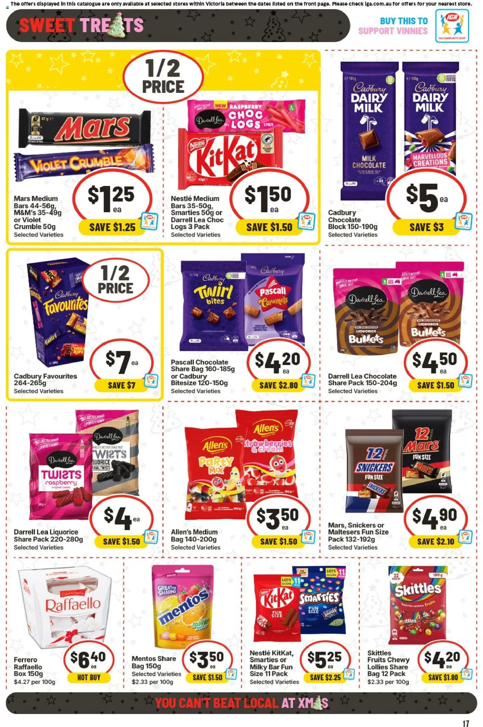 IGA catalogue - valid from 10.12.2025 | Page: 21 | Products: Milk, Lollies, Cream, Raspberry