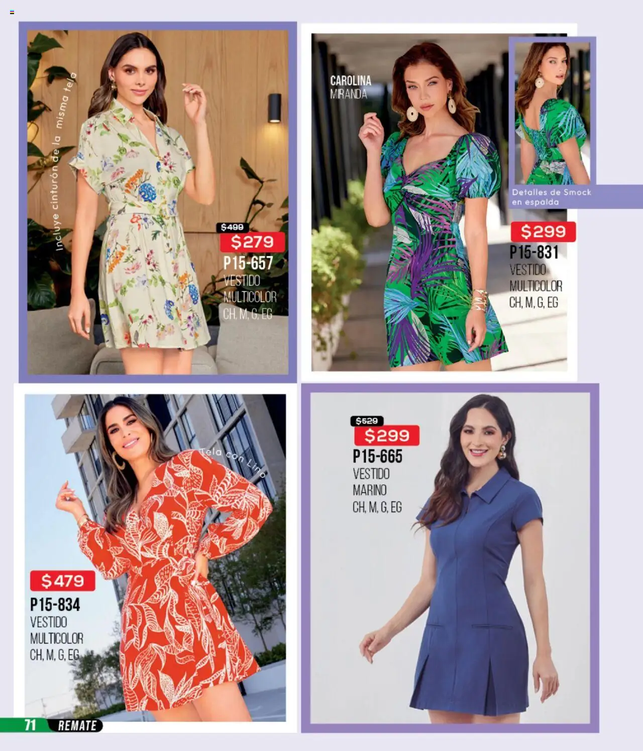 Nuevas ofertas de Cklass válidas en toda la República Mexicana desde el 13.08.2025. ¡Encuentra las mejores ofertas en Cklass - Catálogo Remate Total Ropa! | Página: 72 | Productos: Cinturón, Vestido