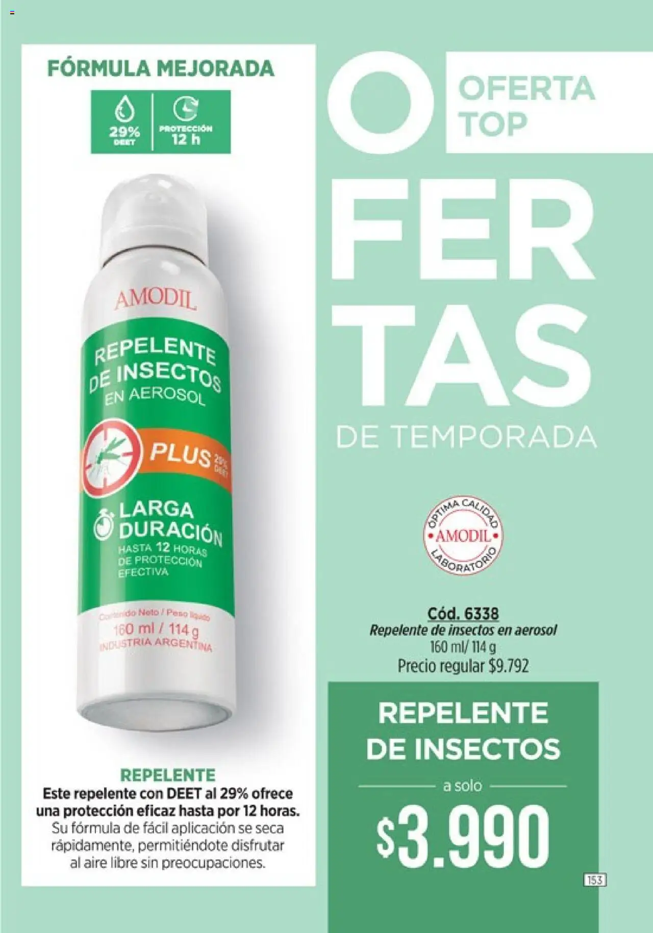 Catálogo Amodil Campaña 16 │ válido desde el 01.10.2025 | Página: 153 | Productos: Repelente, Peso