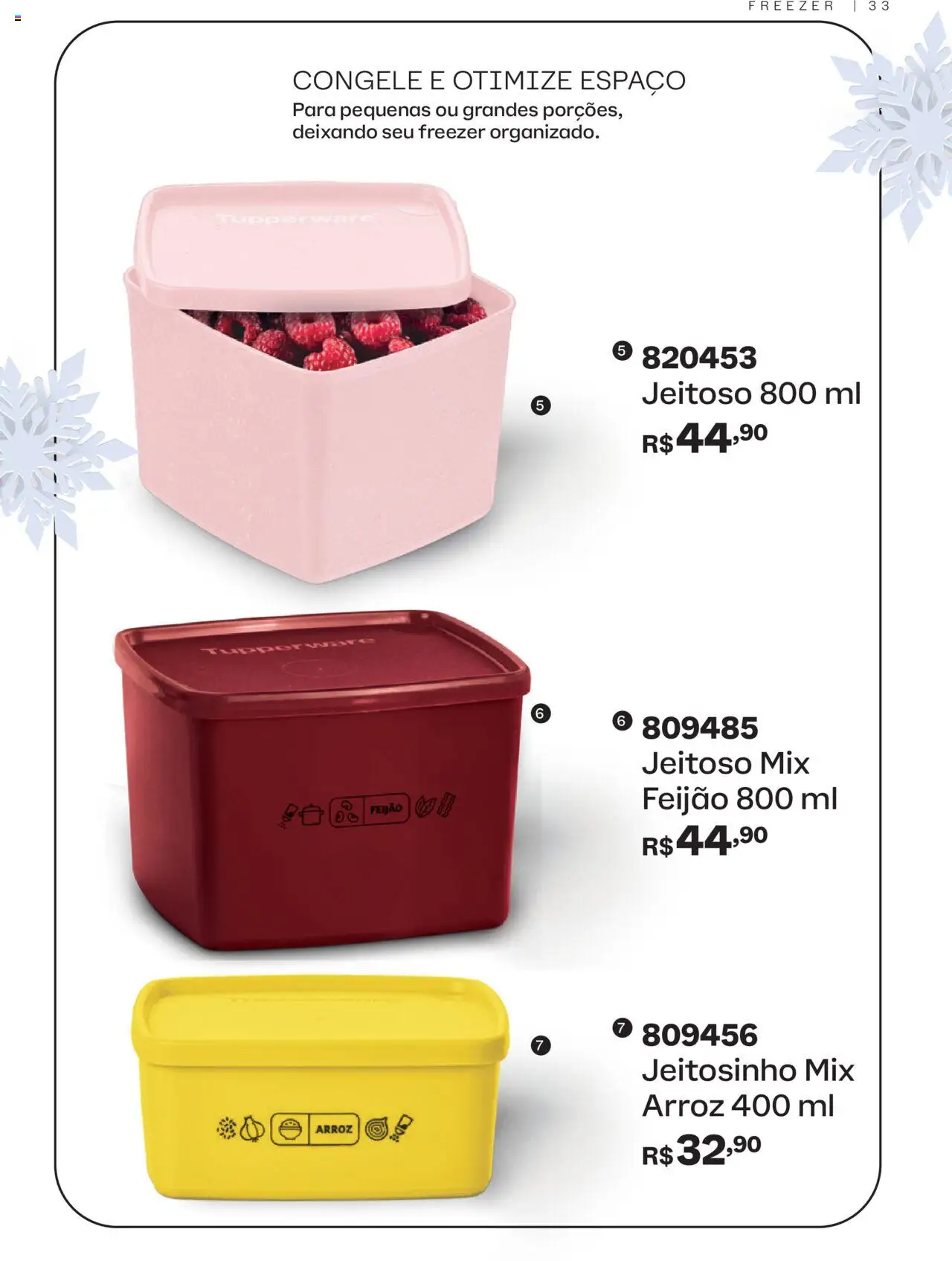 Tupperware Folheto - válido de 01.11.2025 | Página: 33 | Produtos: Feijão, Freezer, Arroz