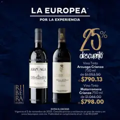 Vista previa de La Europea catálogo Ofertas, nuevo folleto de la tienda, válido en México a partir del 01.11.2025