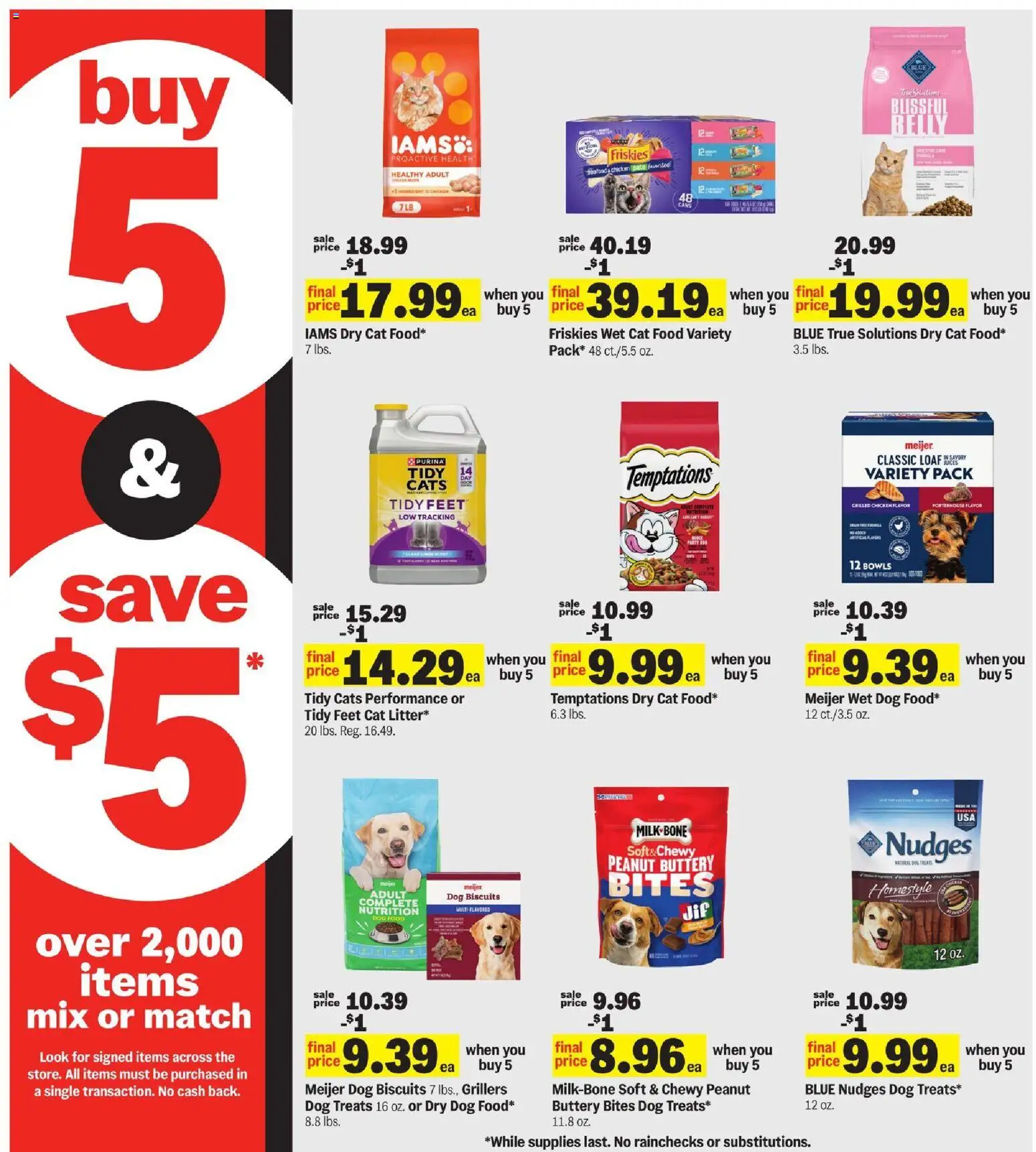 Meijer Weekly Ad - MI - valid from 28.01.2026 | Page: 20 | Products: Dog Treats, Dog Food, Cat Food