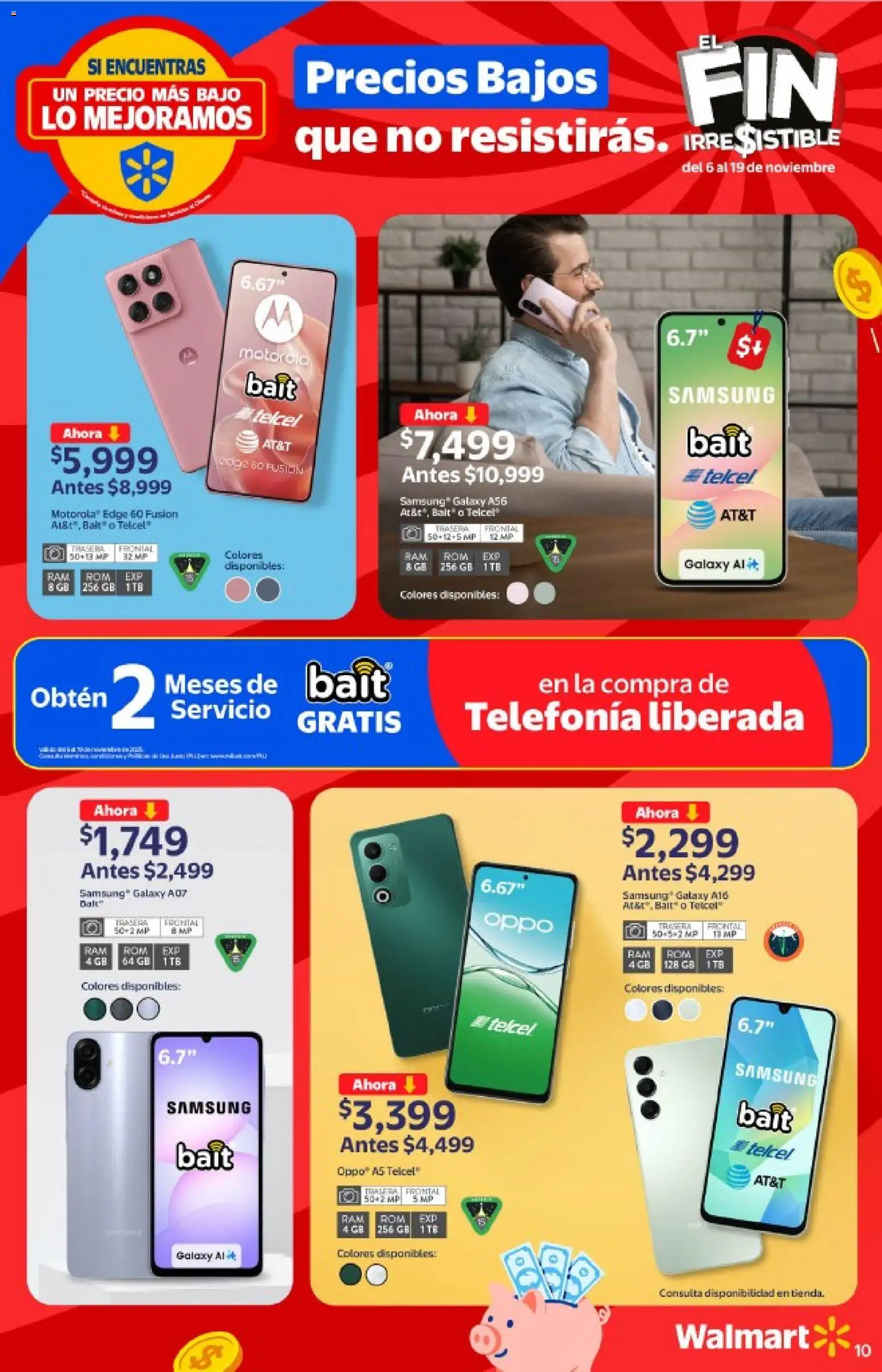 Nuevas ofertas de Walmart válidas en toda la República Mexicana desde el 06.11.2025. ¡Encuentra las mejores ofertas en Walmart Buen Fin ! | Página: 10