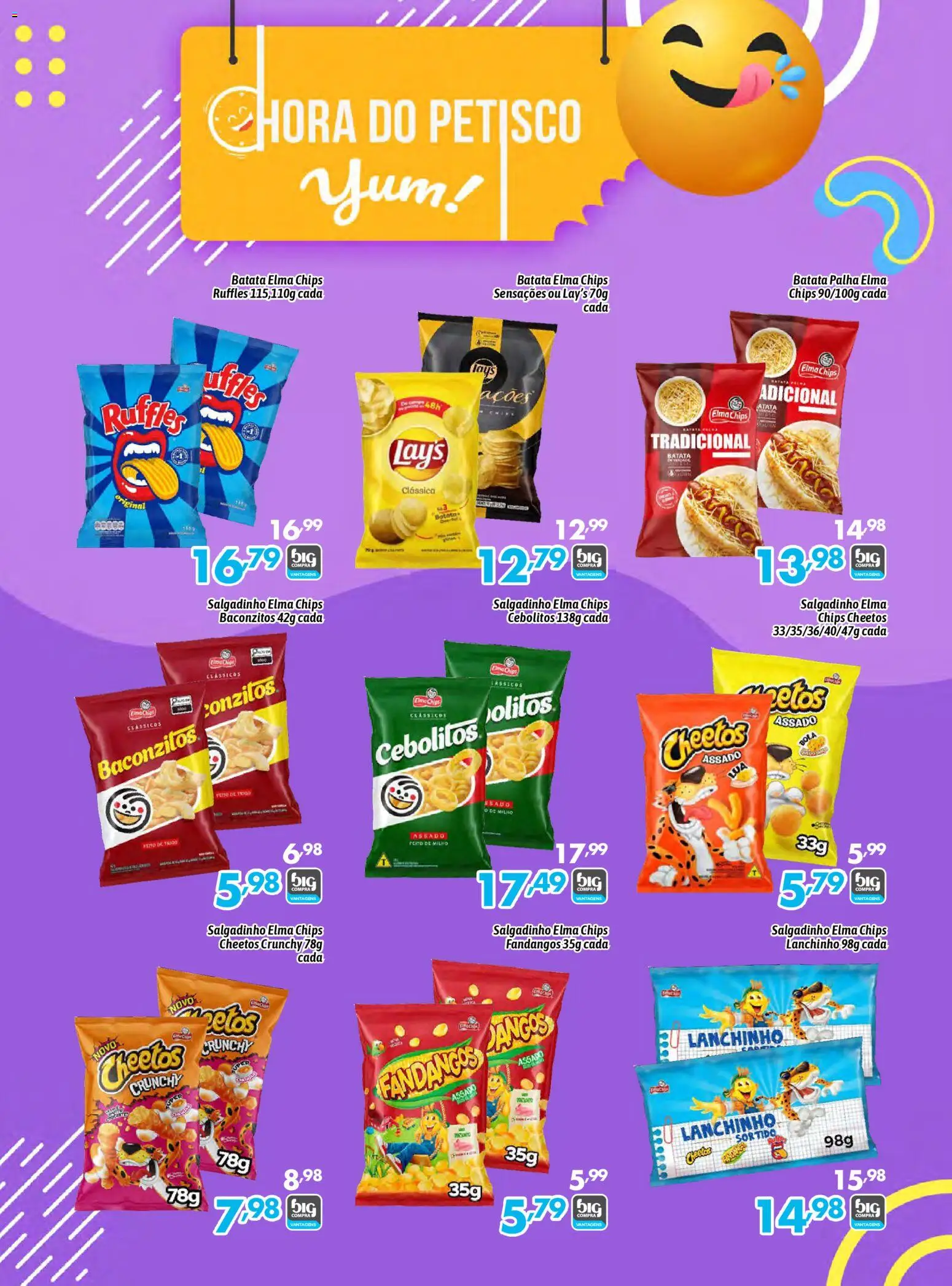 Big Compra Folheto - válido de 07.03.2026 | Página: 4 | Produtos: Elma Chips, Cheetos, Batata palha, Batata