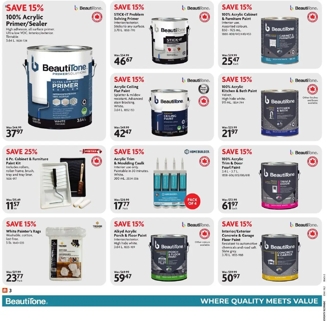 Home Hardware flyer valid from 25.09.2025 | Page: 3 | Products: Cabinet, Bath