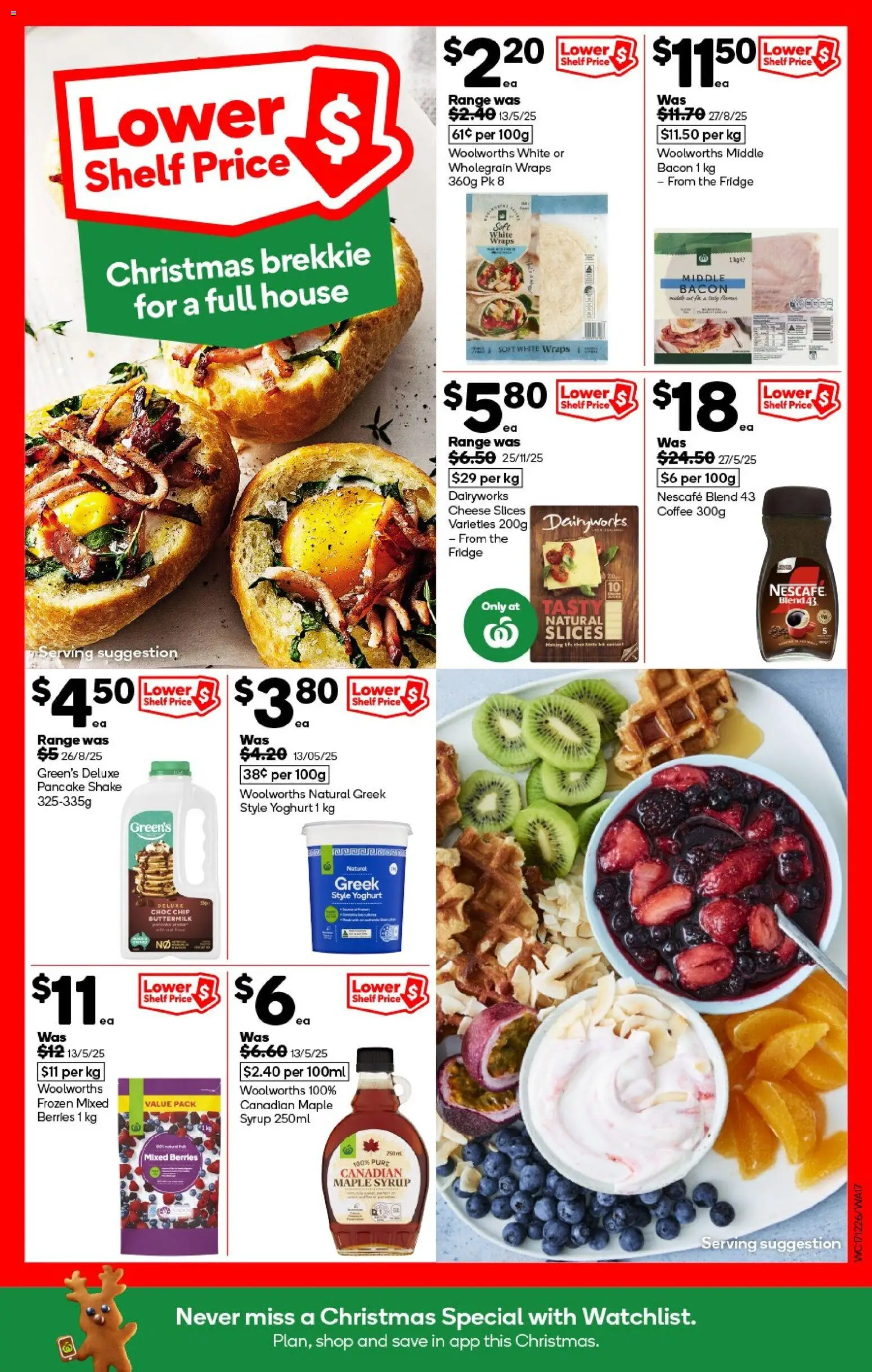 Woolworths catalogue - valid from 17.12.2025 | Page: 17 | Products: Shelf, Yoghurt, Nescafe, Fridge