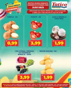 Tatico Folheto - válido de 31.07.2025 | Página: 13 | Produtos: Cerveja, Hambúrguer, Bandeja, Batata