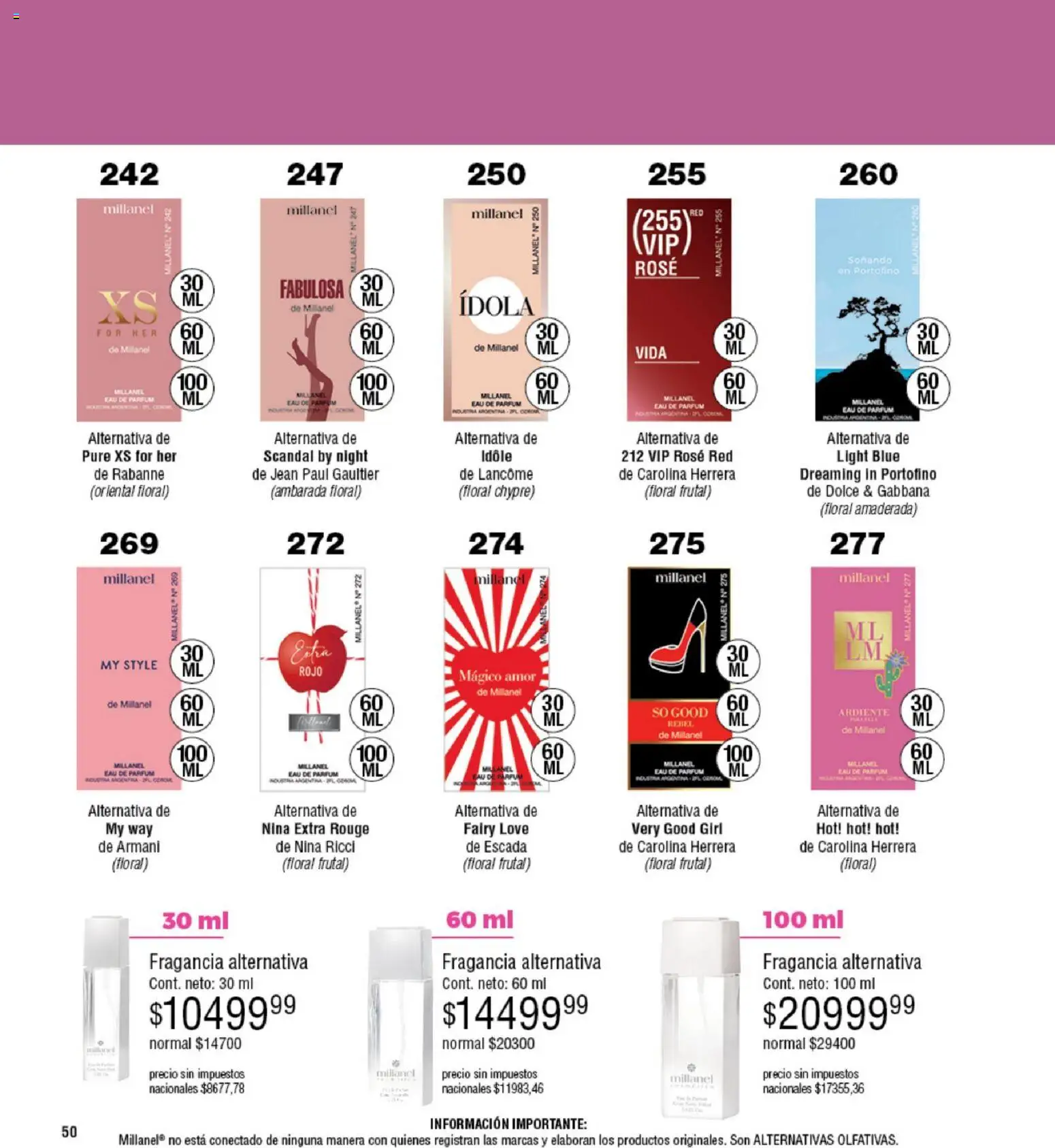 Millanel - Catálogo │ válido desde el 05.01.2026 | Página: 50 | Productos: Jean, Fragancia