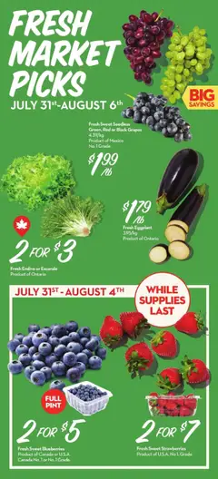 Longo's flyer valid from 31.07.2025 | Page: 2 | Products: Strawberries