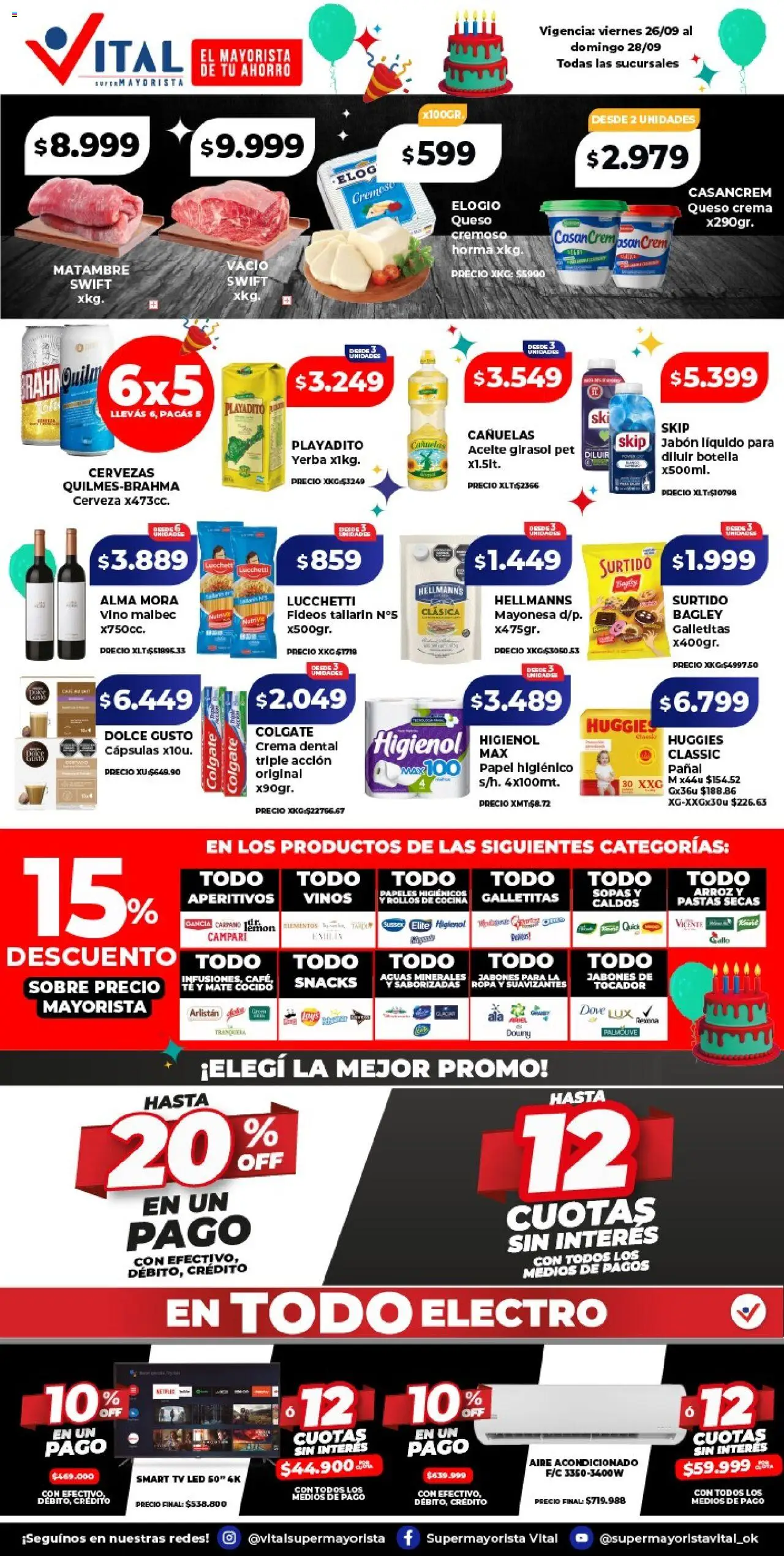 Vital - Ofertas San Justo │ válido desde el 26.09.2025 | Página: 1 | Productos: Mate, Galletitas, Yerba, Café