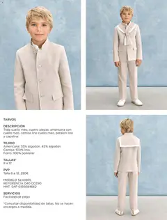 Vista previa de El Corte Inglés catálogo Comuniones , nuevo folleto de la tienda, válido en México a partir del 20.11.2025 | Página: 23 | Productos: Traje, Camisa, Algodón