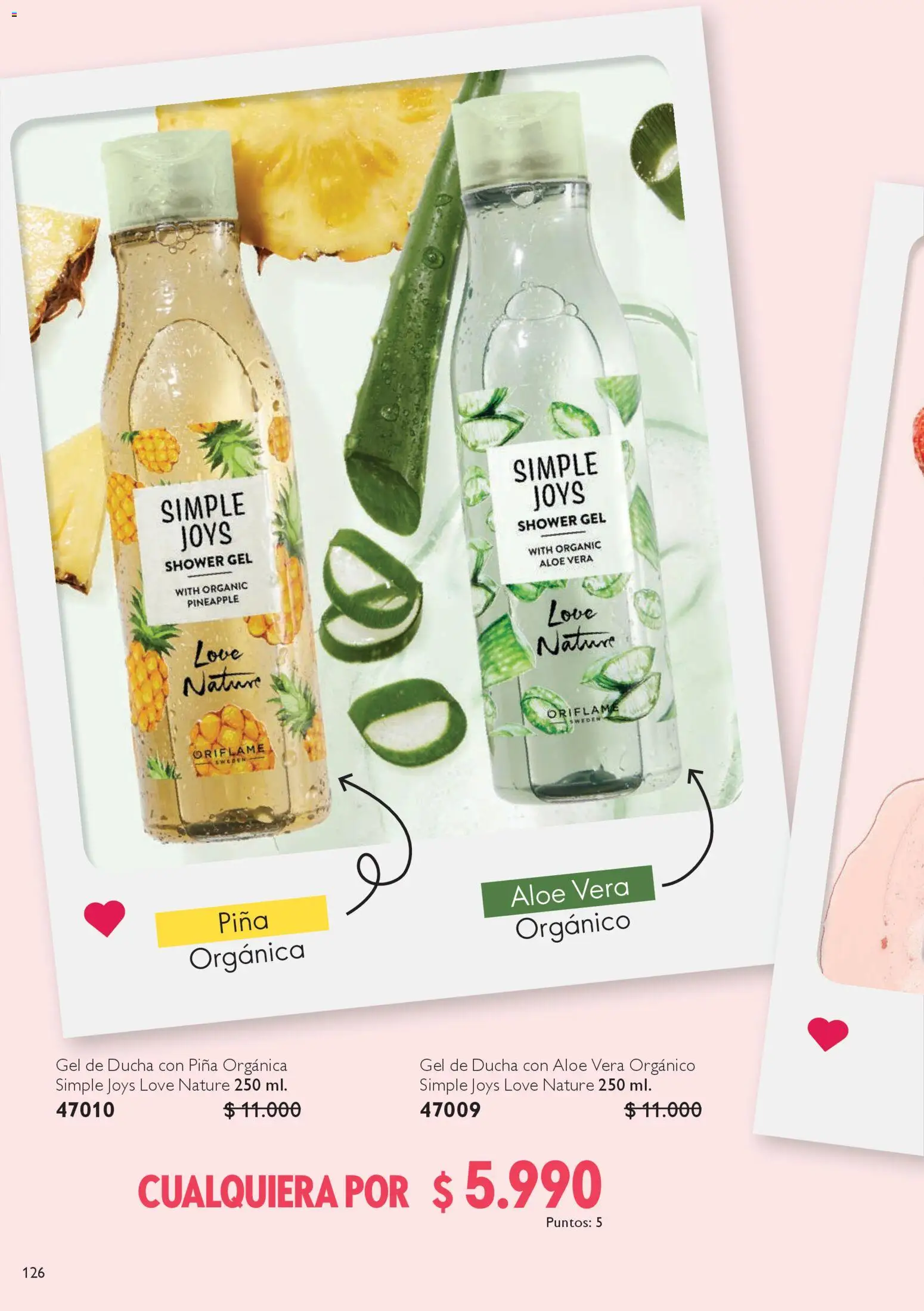 Oriflame catálogo │ válido desde el 25.10.2025 | Página: 126 | Productos: Ducha, Gel de ducha, Piña
