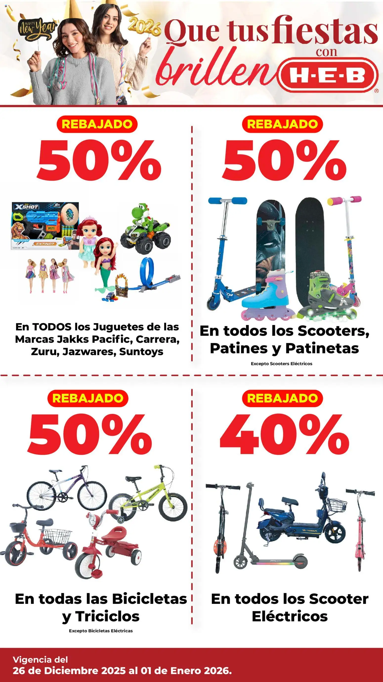 Nuevas ofertas de H-E-B válidas en toda la República Mexicana desde el 26.12.2025. ¡Encuentra las mejores ofertas en H-E-B folleto! | Página: 8 | Productos: Scooter