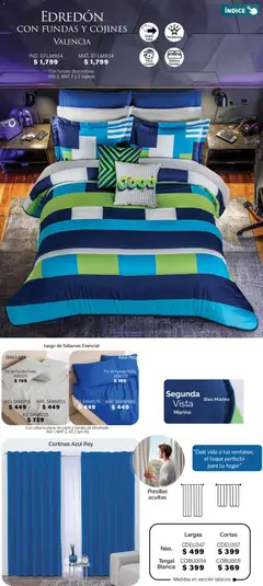 Vista previa de Colchas Concord Buen Fin, nuevo folleto de la tienda, válido en México a partir del 01.11.2025 | Página: 119 | Productos: Juego, Almohada, Sabanas, Cortinas