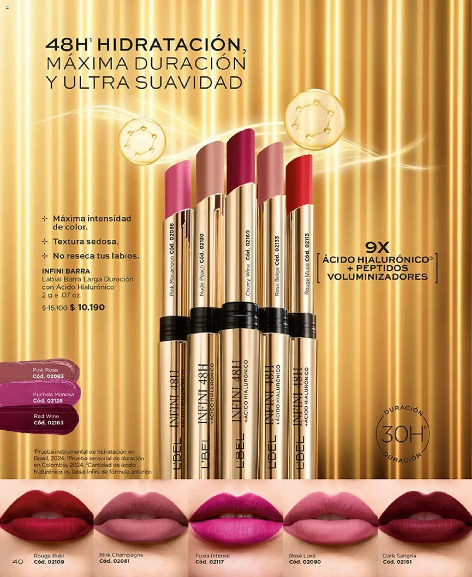 Catálogo L'Bel Campaña 5 │ válido desde el 01.03.2026 | Página: 40 | Productos: Labial