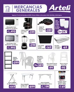 Vista previa de Arteli folleto Quincenal, nuevo folleto de la tienda, válido en México a partir del 07.12.2025 | Página: 16 | Productos: Bandeja, Agua, Cocina, Caja