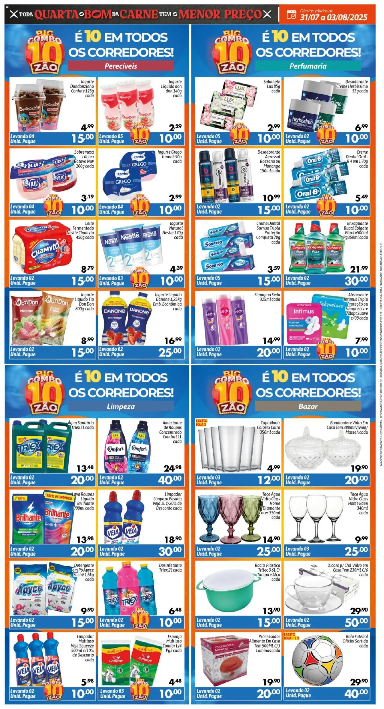 Big Compra Folheto - válido de 31.07.2025 | Página: 3 | Produtos: Shampoo, Pó, Roupas, Sempre Livre