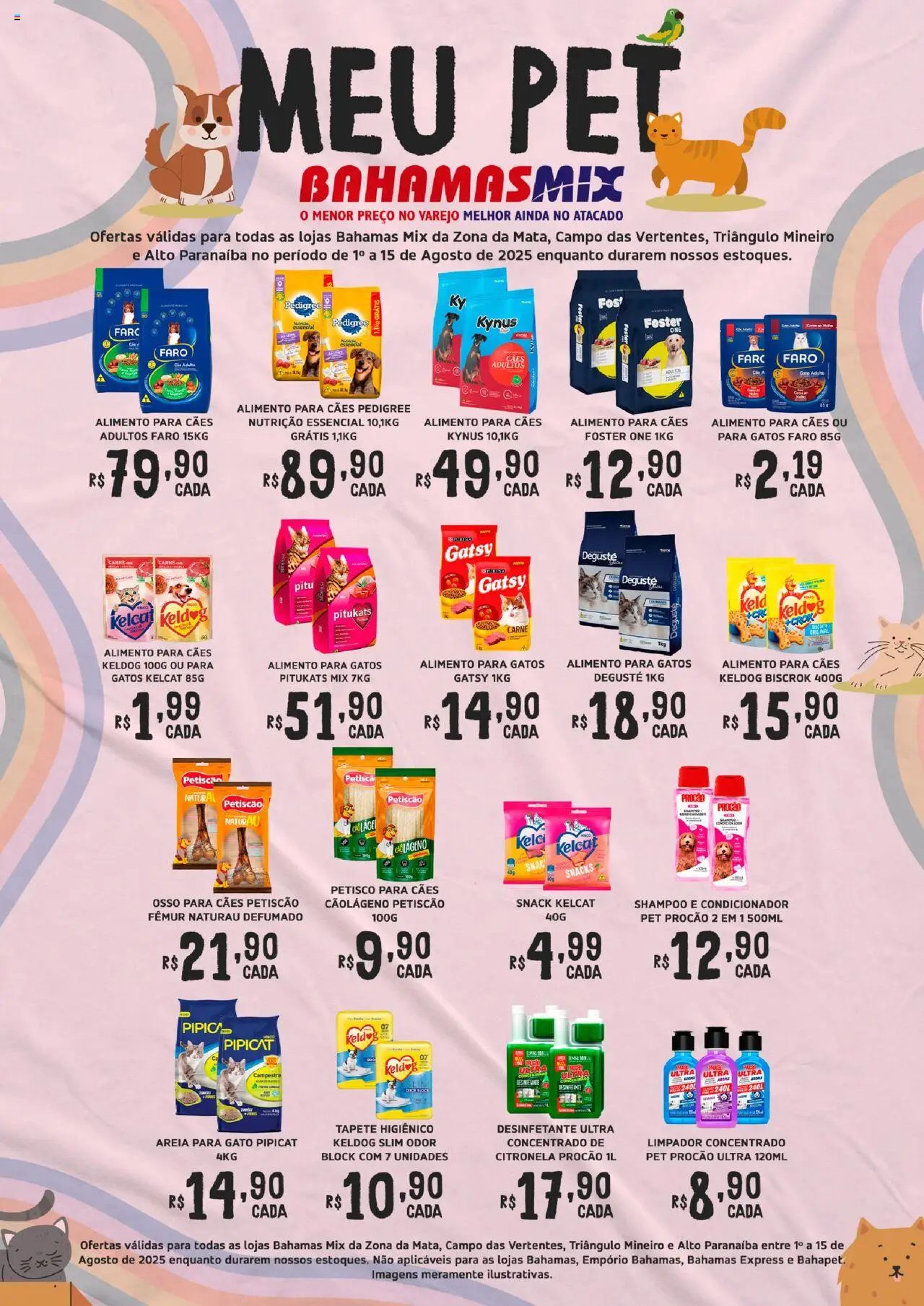 Bahamas Mix Folheto - válido de 10.08.2025 | Página: 1 | Produtos: Condicionador, Tapete, Carne, Desinfetante