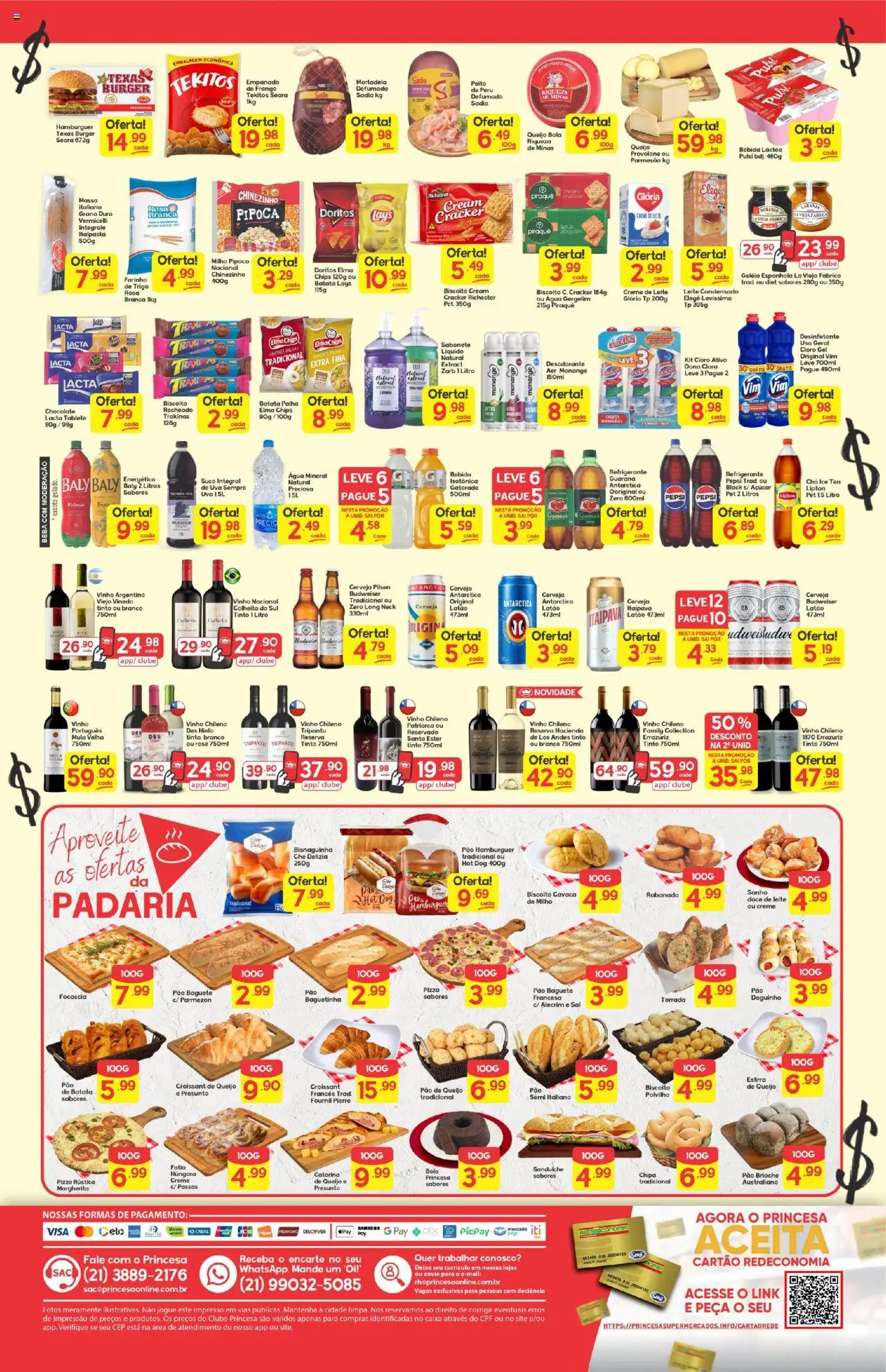 Princesa Folheto - válido de 31.08.2025 | Página: 2 | Produtos: Energético, Vinho, Parmesão, Creme de leite