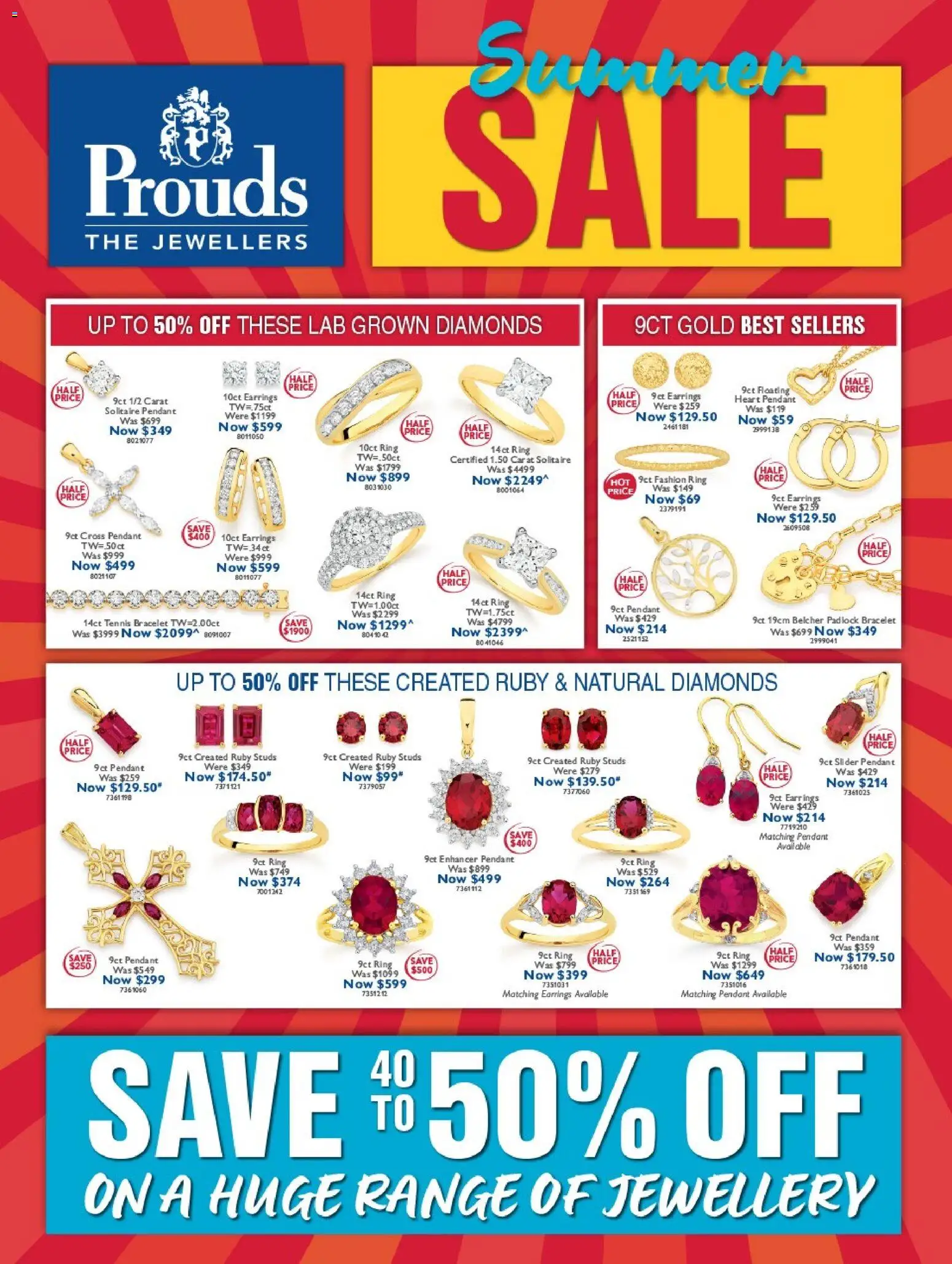 Prouds The Jewellers catalogue - valid from 03.01.2026 | Page: 1 | Products: Bracelet, Earrings, Jewellery, Pendant
