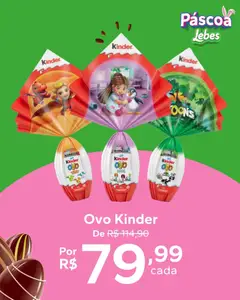 Lebes ofertas Páscoa - Pré-Visualização do folheto da loja Lebes, válido de 03.04.2026 | Página: 4 | Produtos: Kinder ovo
