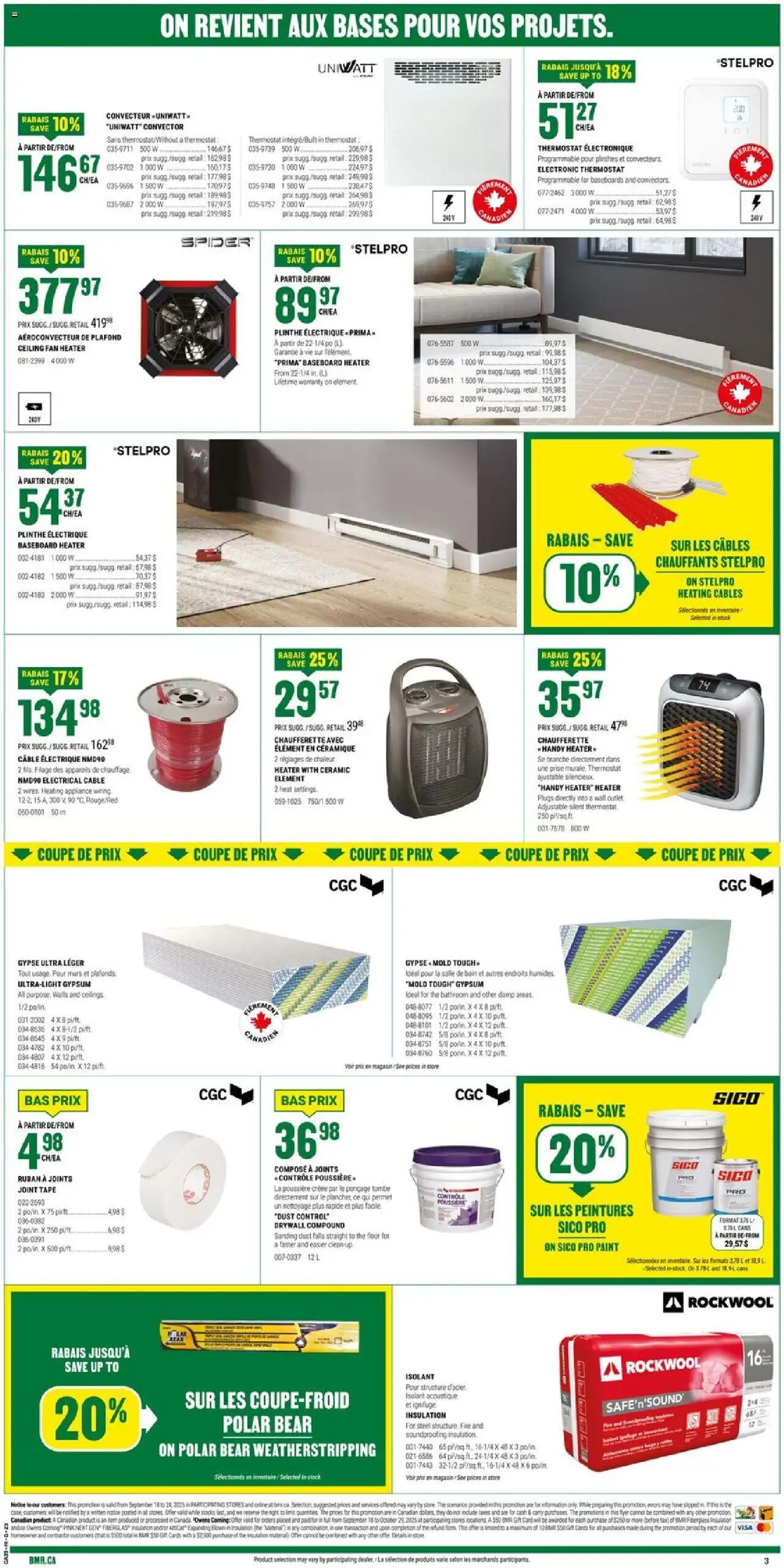 BMR flyer valid from 18.09.2025 | Page: 6 | Products: Cable, Fan