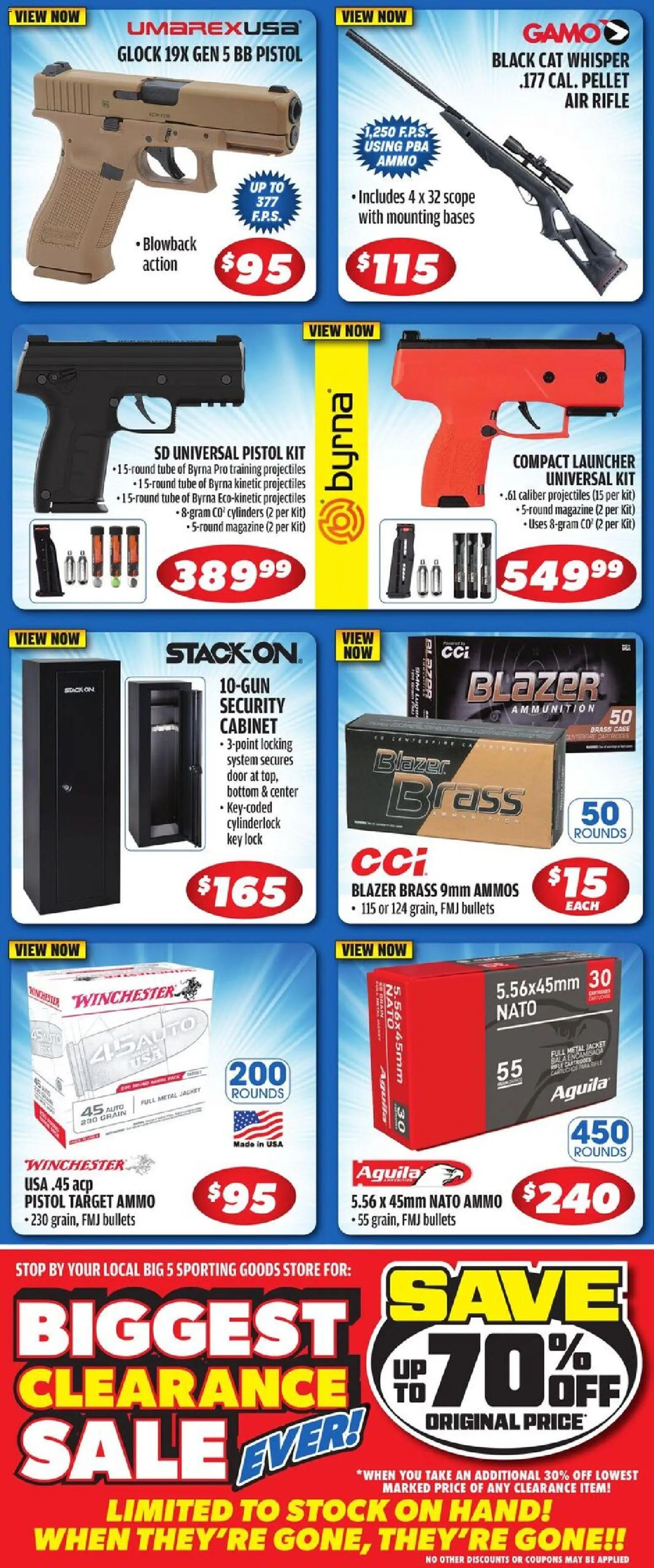 Big 5 Sporting Goods Weekly Ad - valid from 09.01.2026 | Page: 7 | Products: Jacket, Case, Ammo, Rifle