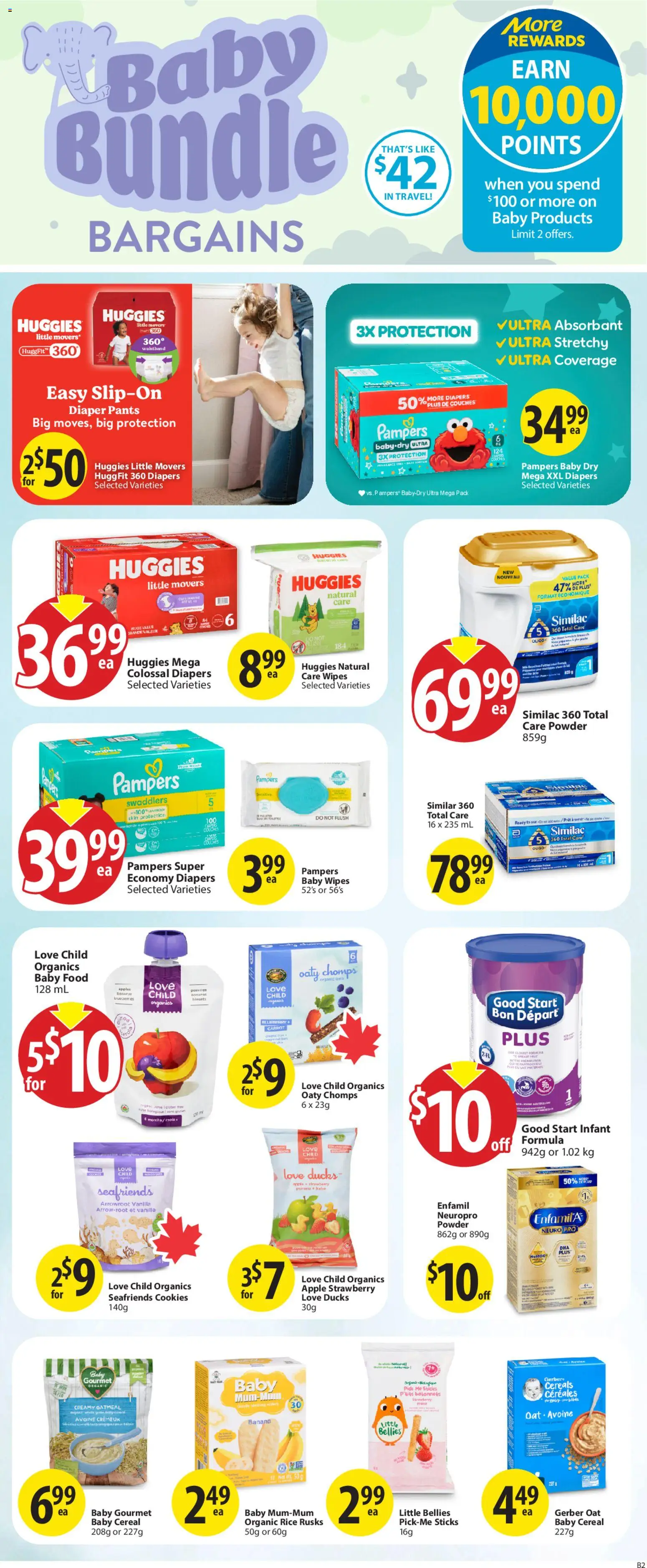 Save on foods flyer valid from 19.03.2026 | Page: 26 | Products: Carrot, Powder, Milk, Pants