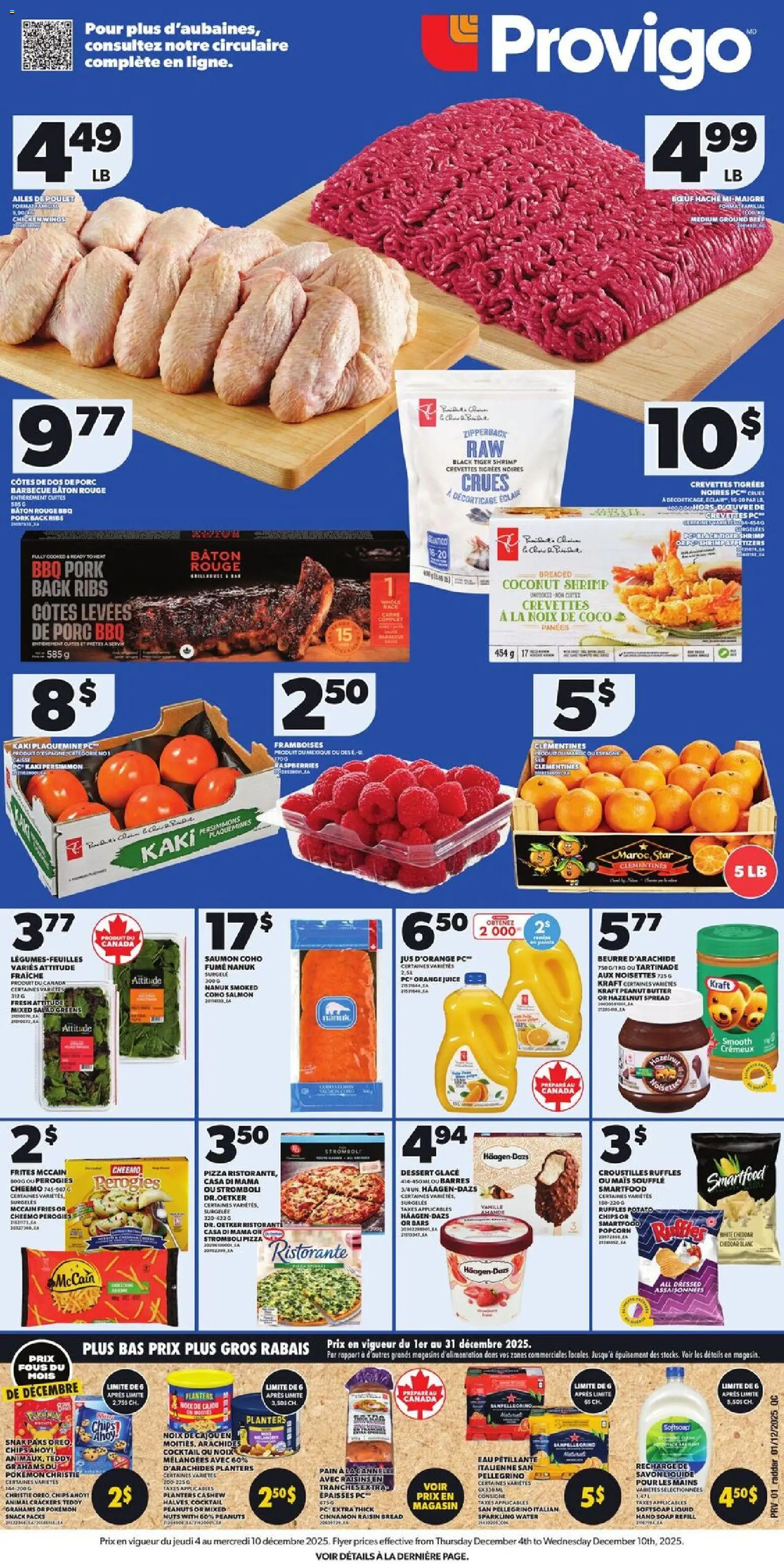 Provigo flyer valid from 04.12.2025 | Page: 2 | Products: Beef, PC, Soap, Chicken