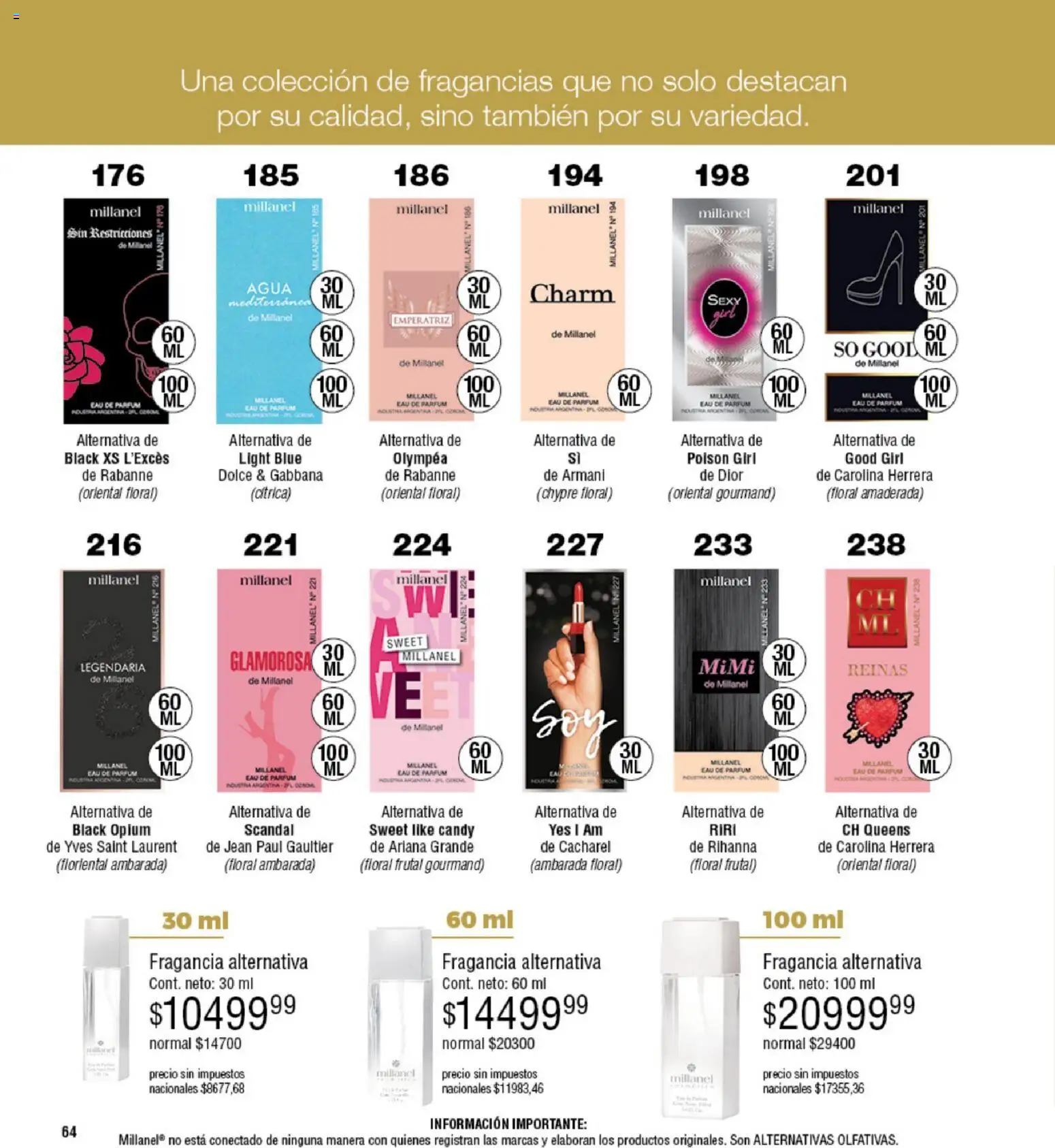 Millanel - Catálogo │ válido desde el 02.02.2026 | Página: 64 | Productos: Jean, Fragancia, Agua