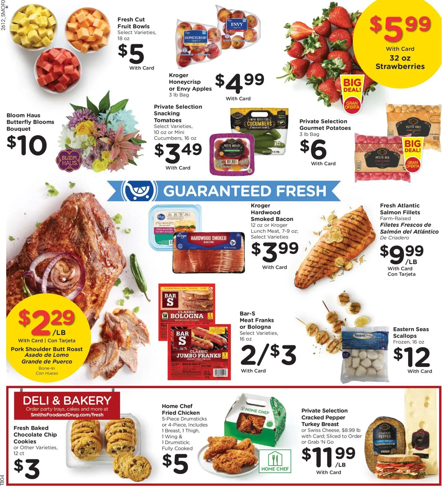 Smith's Weekly Ad - ID - valid from 22.04.2026 | Page: 4 | Products: Bed, Chocolate, Pork, Strawberries