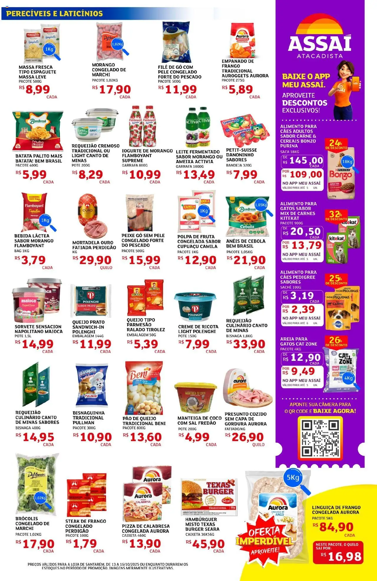 Assaí Atacadista Folheto - válido de 13.10.2025 | Página: 3 | Produtos: Espaguete, Pão, Creme, Pão de queijo