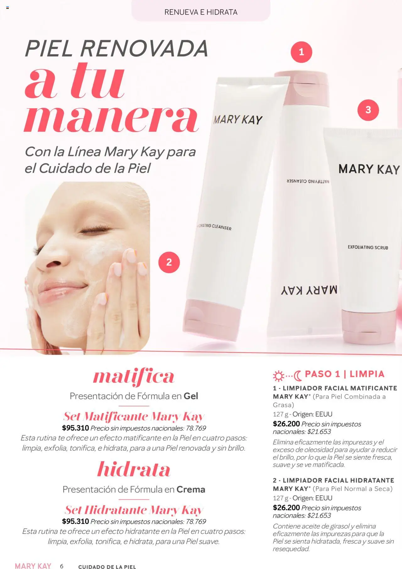 Mary Kay catálogo Invierno │ válido desde el 01.07.2025 | Página: 6 | Productos: Aceite, Té, Limpiador, Limpiador facial