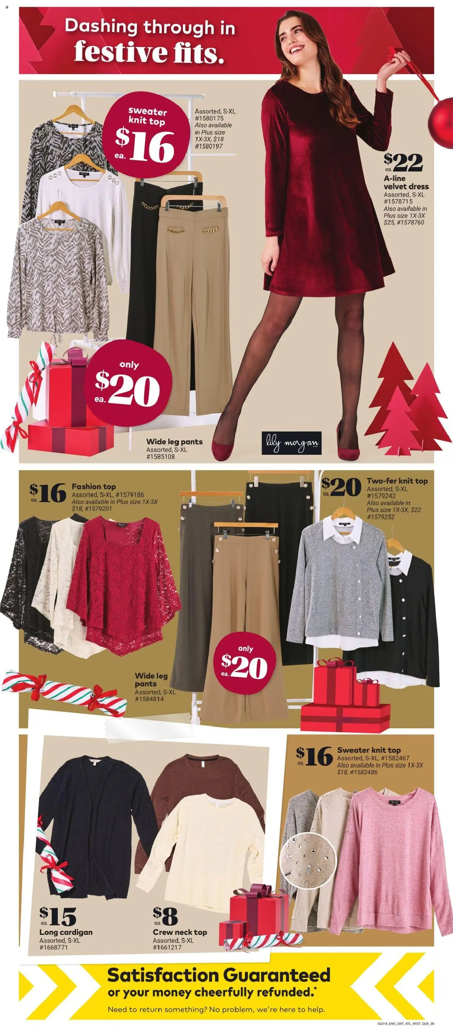 Giant Tiger flyer valid from 03.12.2025 | Page: 10 | Products: Cardigan, Dress, Sweater, Pants