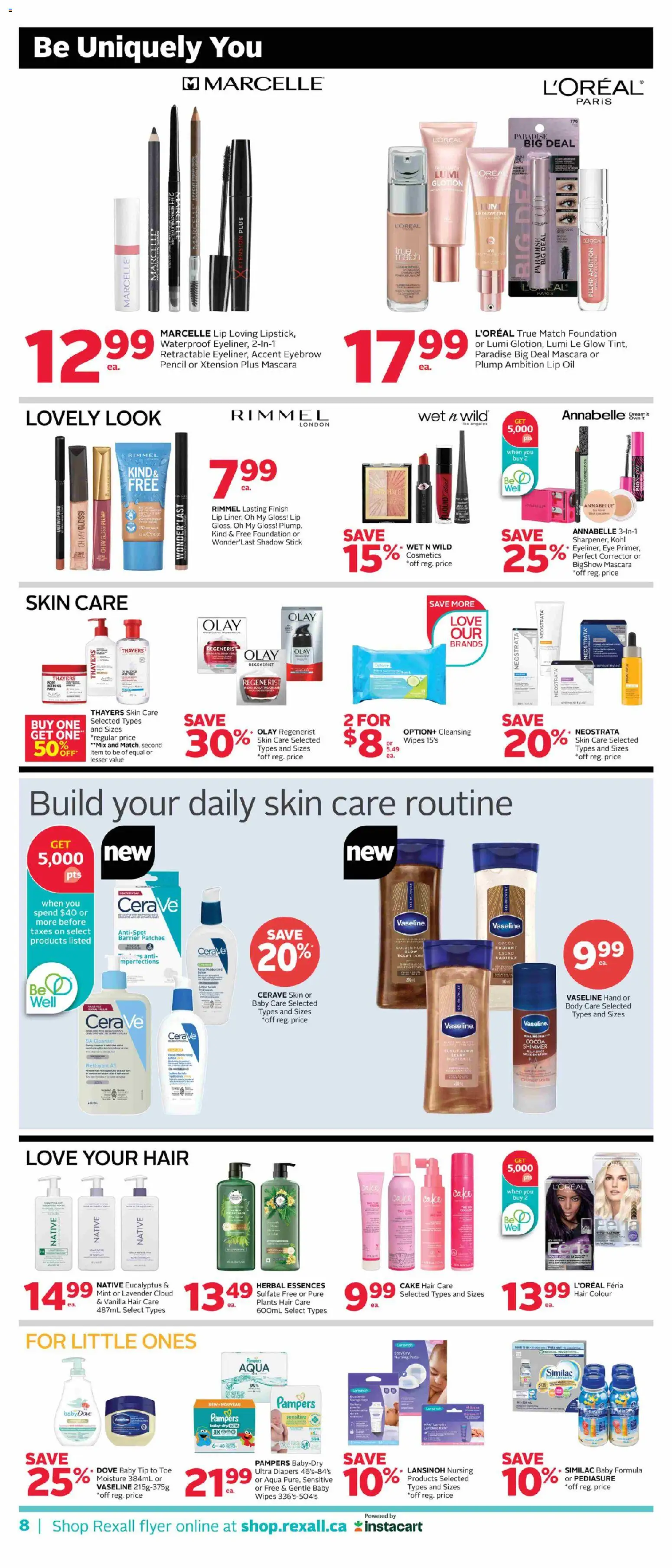 Rexall flyer valid from 24.04.2026 | Page: 15 | Products: Mascara, Oil