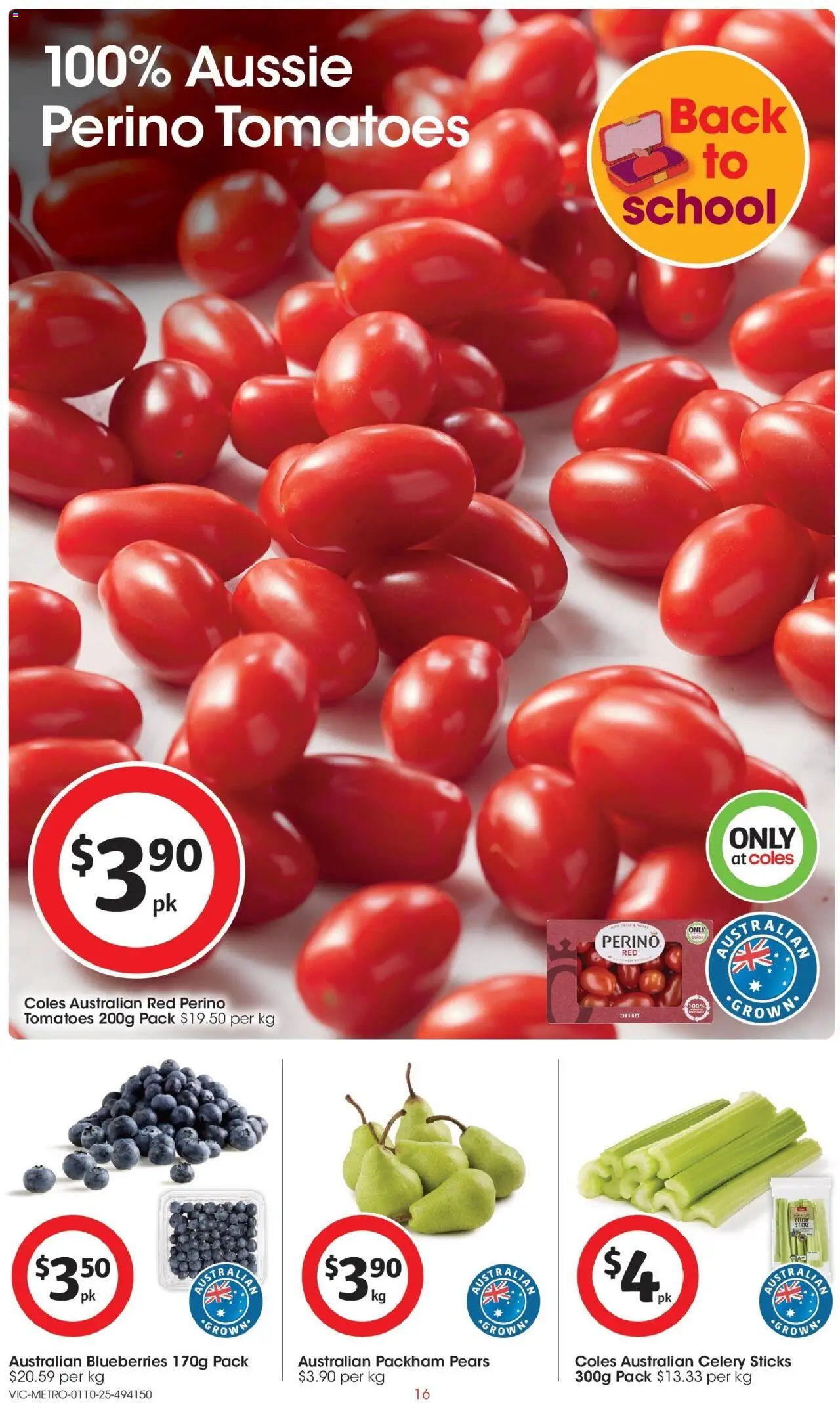 Coles catalogue - valid from 01.10.2025 | Page: 16 | Products: Tomatoes, Blueberries