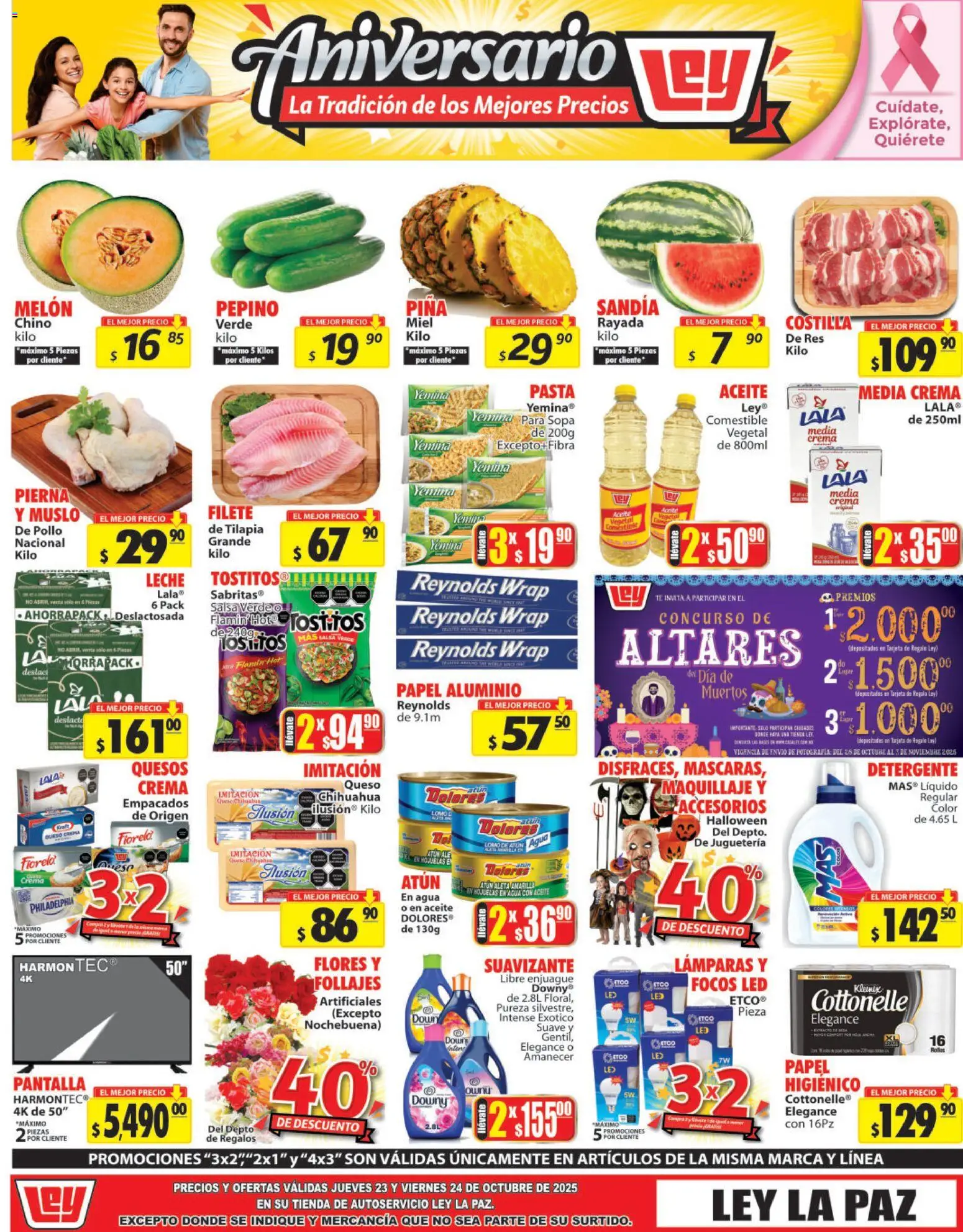 Nuevas ofertas de Casa Ley válidas en toda la República Mexicana desde el 23.10.2025. ¡Encuentra las mejores ofertas en Casa Ley folleto Autoservicio! | Página: 2 | Productos: Pollo, Queso crema, Agua, Leche